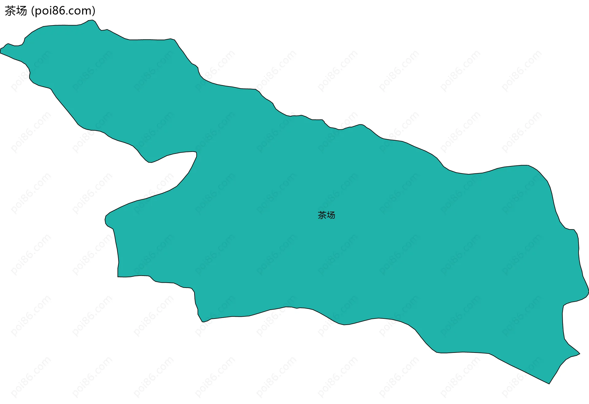 茶场边界地图