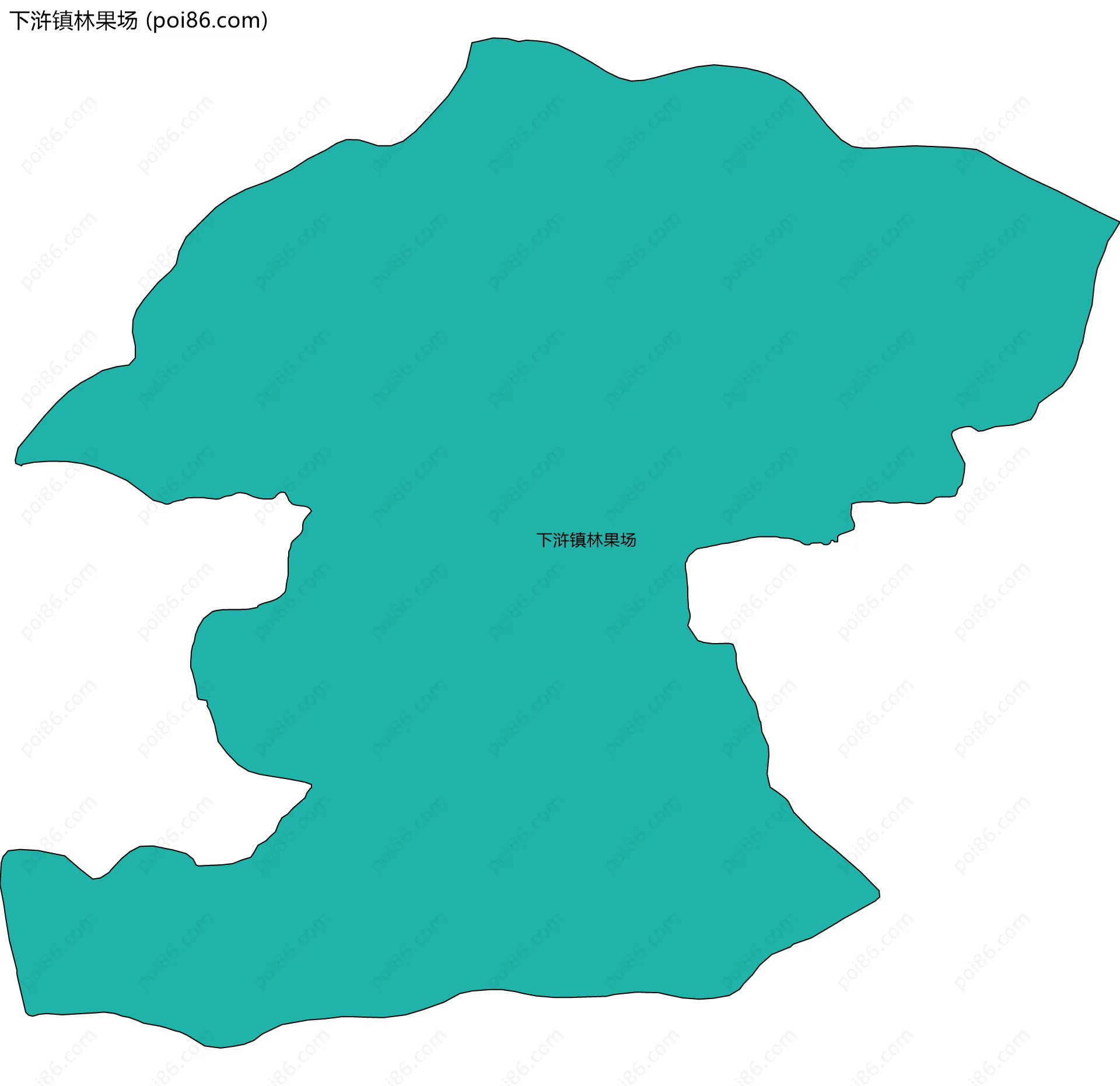 下浒镇林果场边界地图