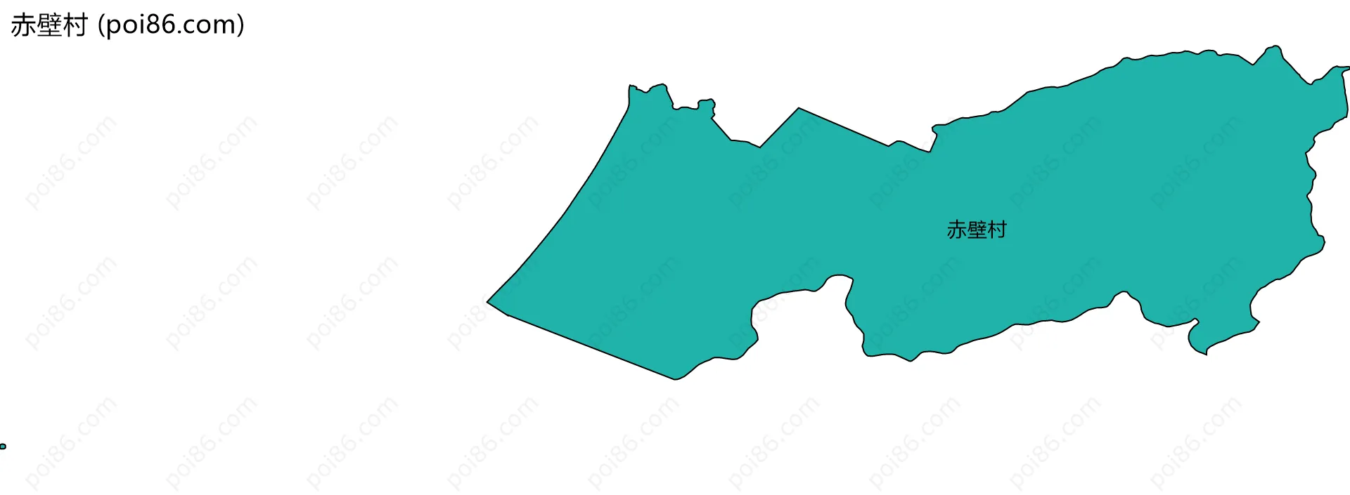 赤壁村边界地图