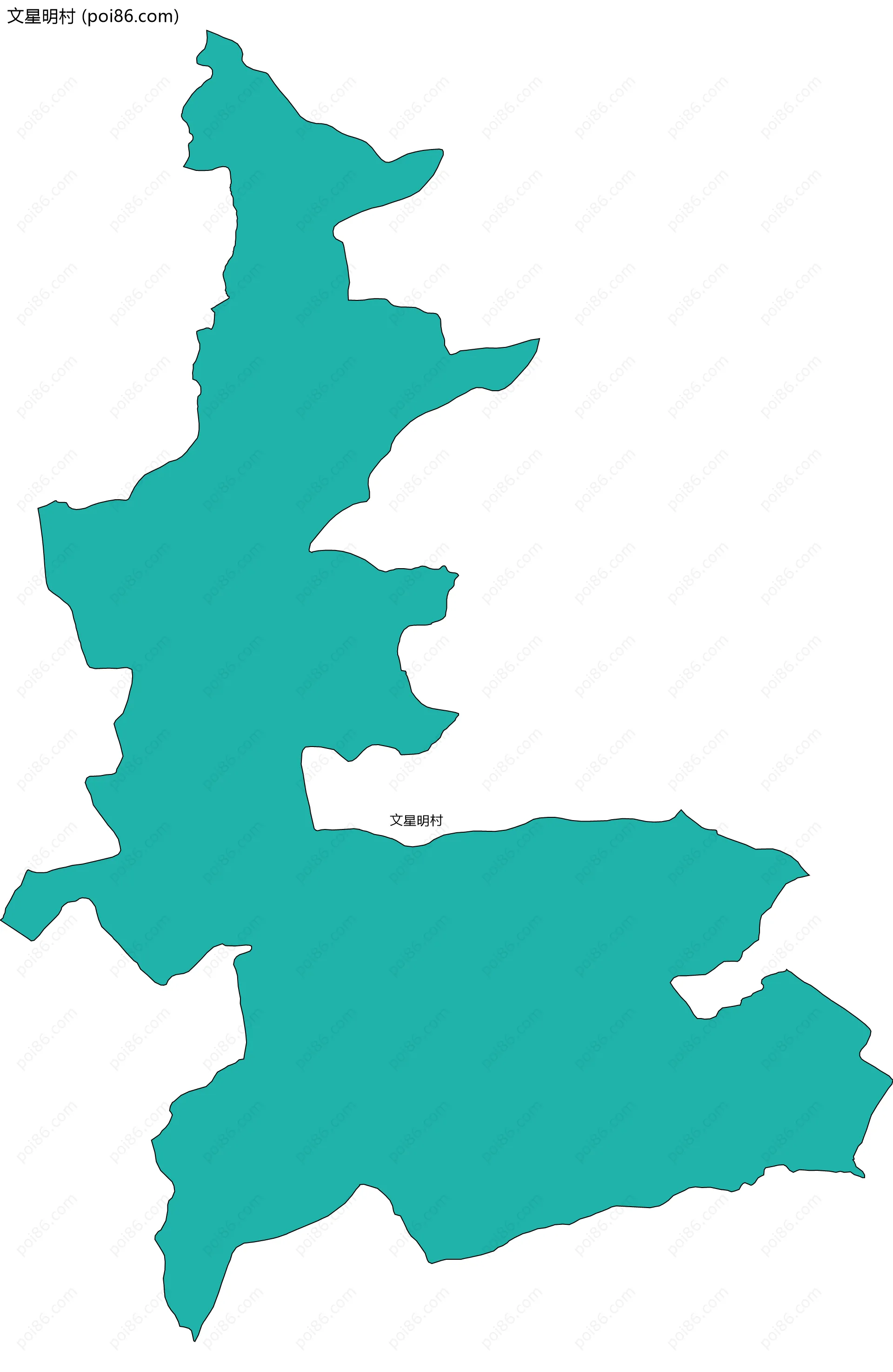 文星明村边界地图