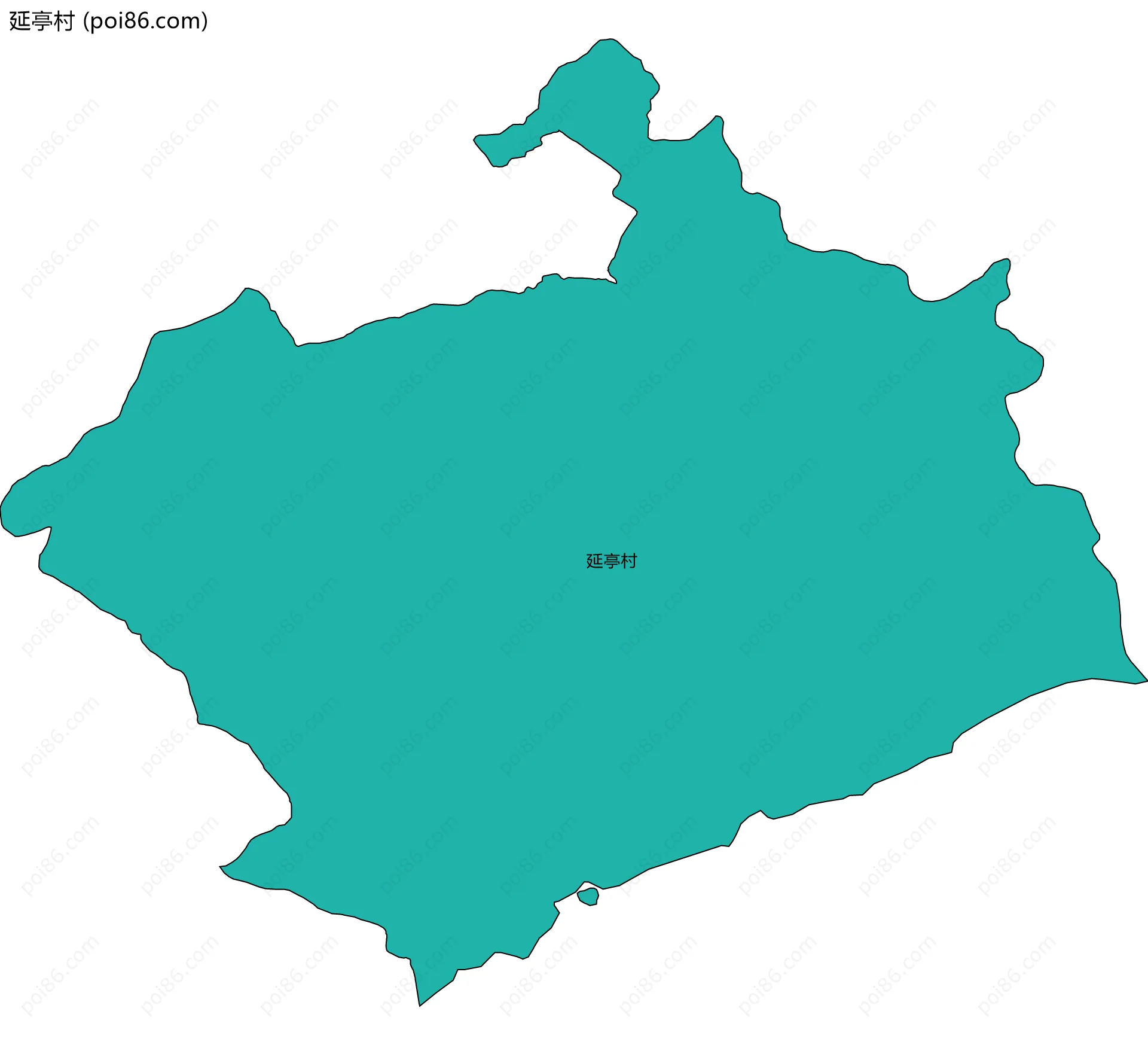 延亭村边界地图