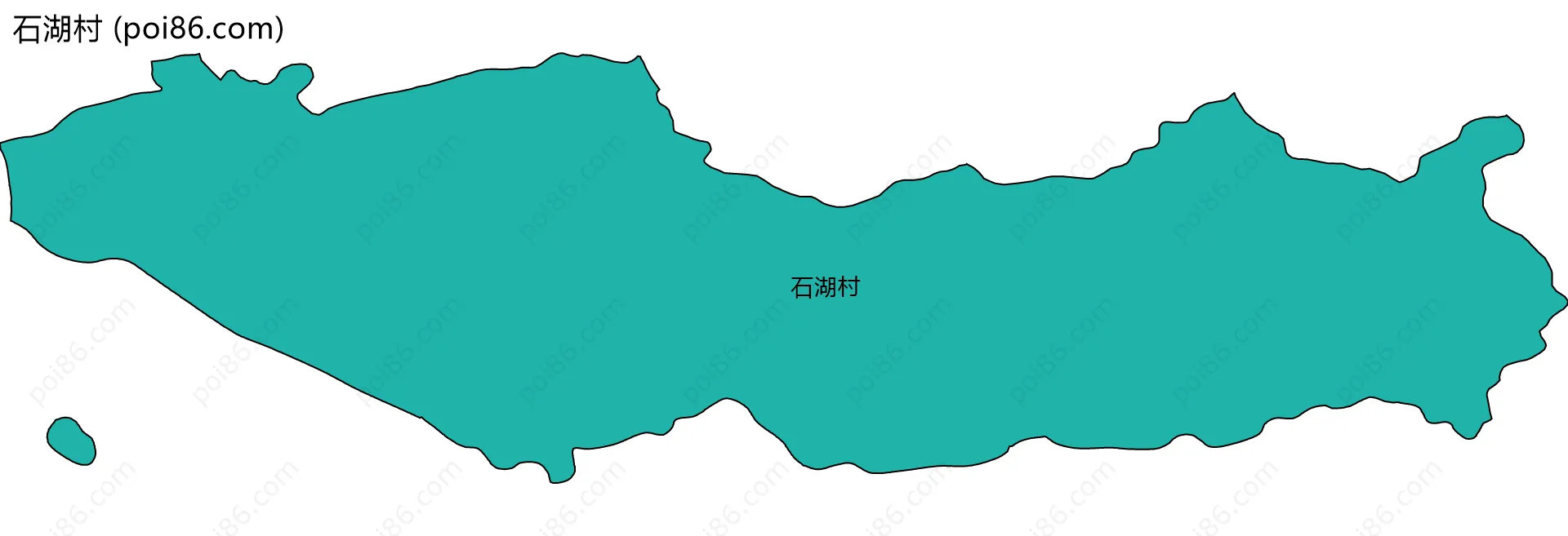 石湖村边界地图