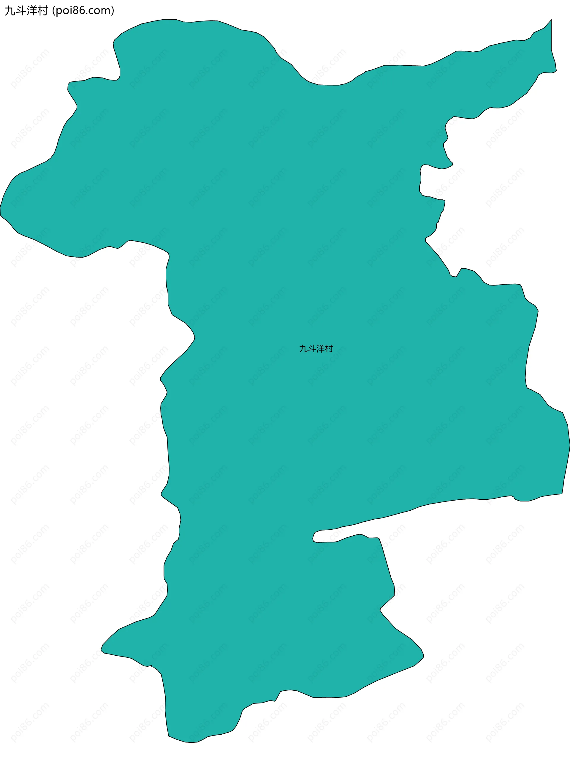 九斗洋村边界地图