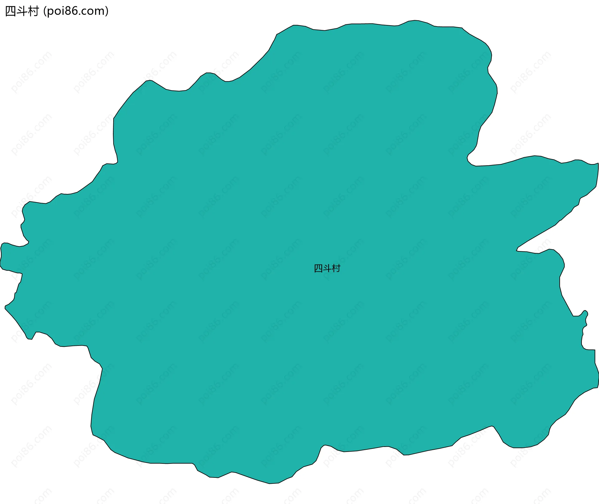 四斗村边界地图