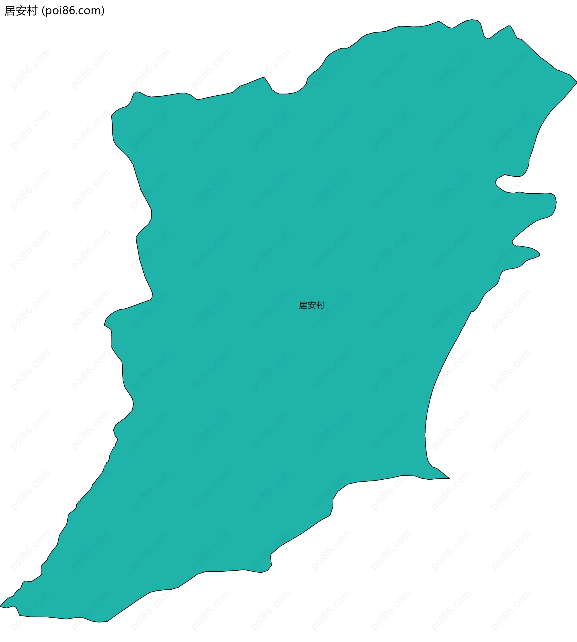 居安村边界地图