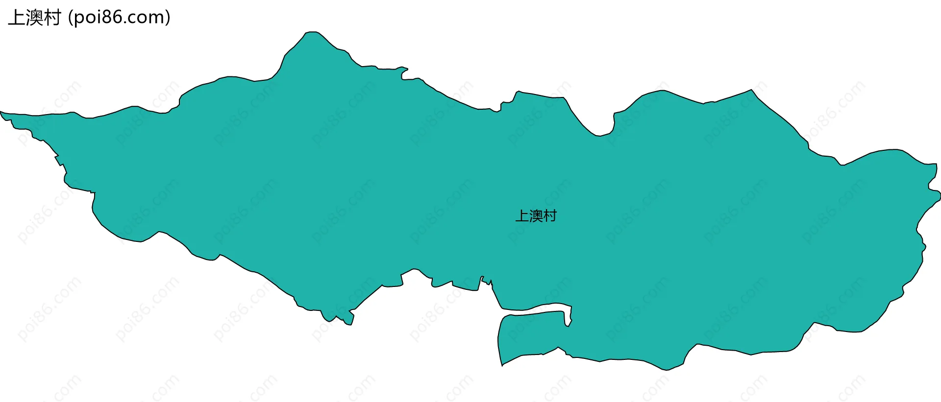 上澳村边界地图