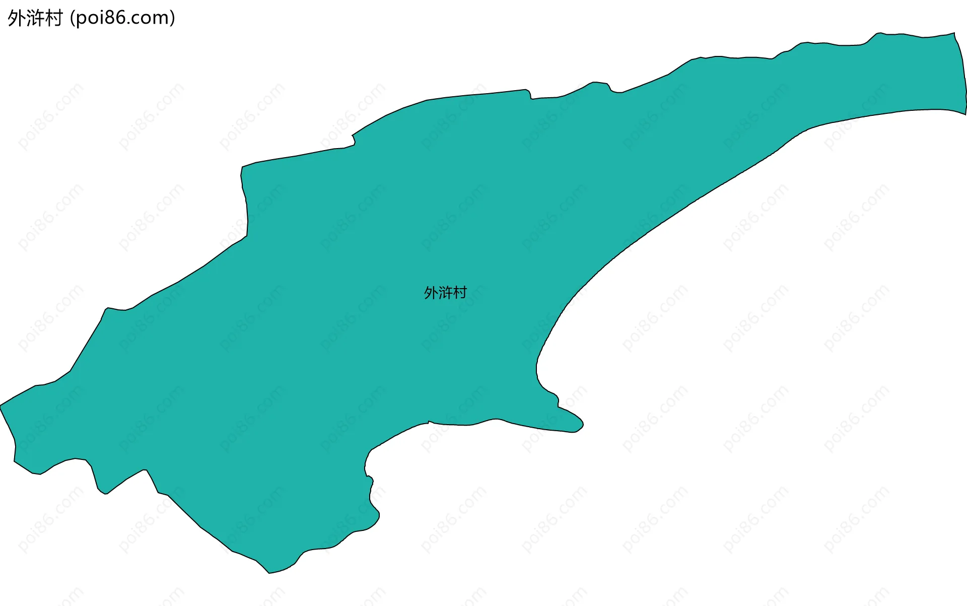 外浒村边界地图