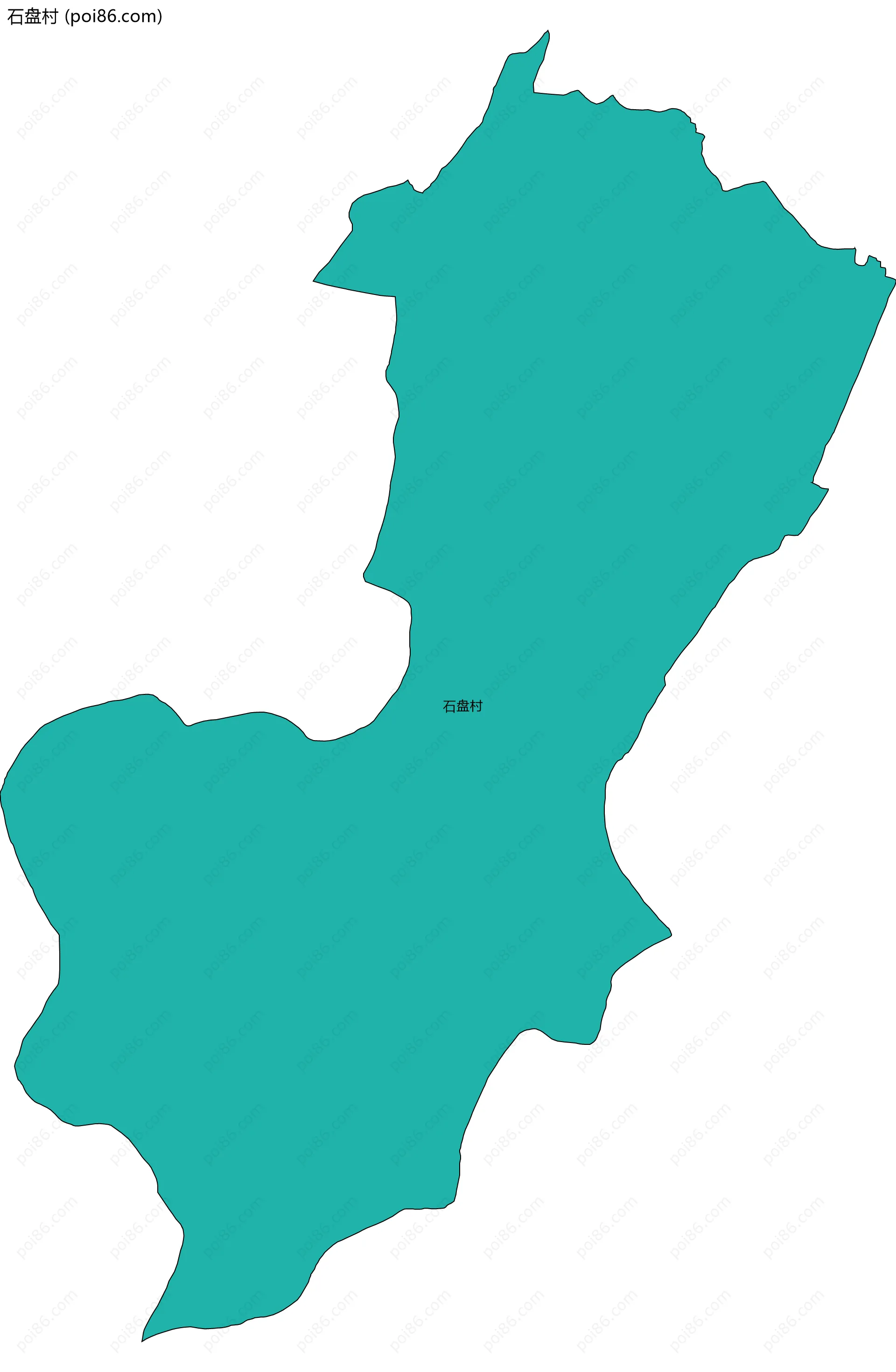 石盘村边界地图