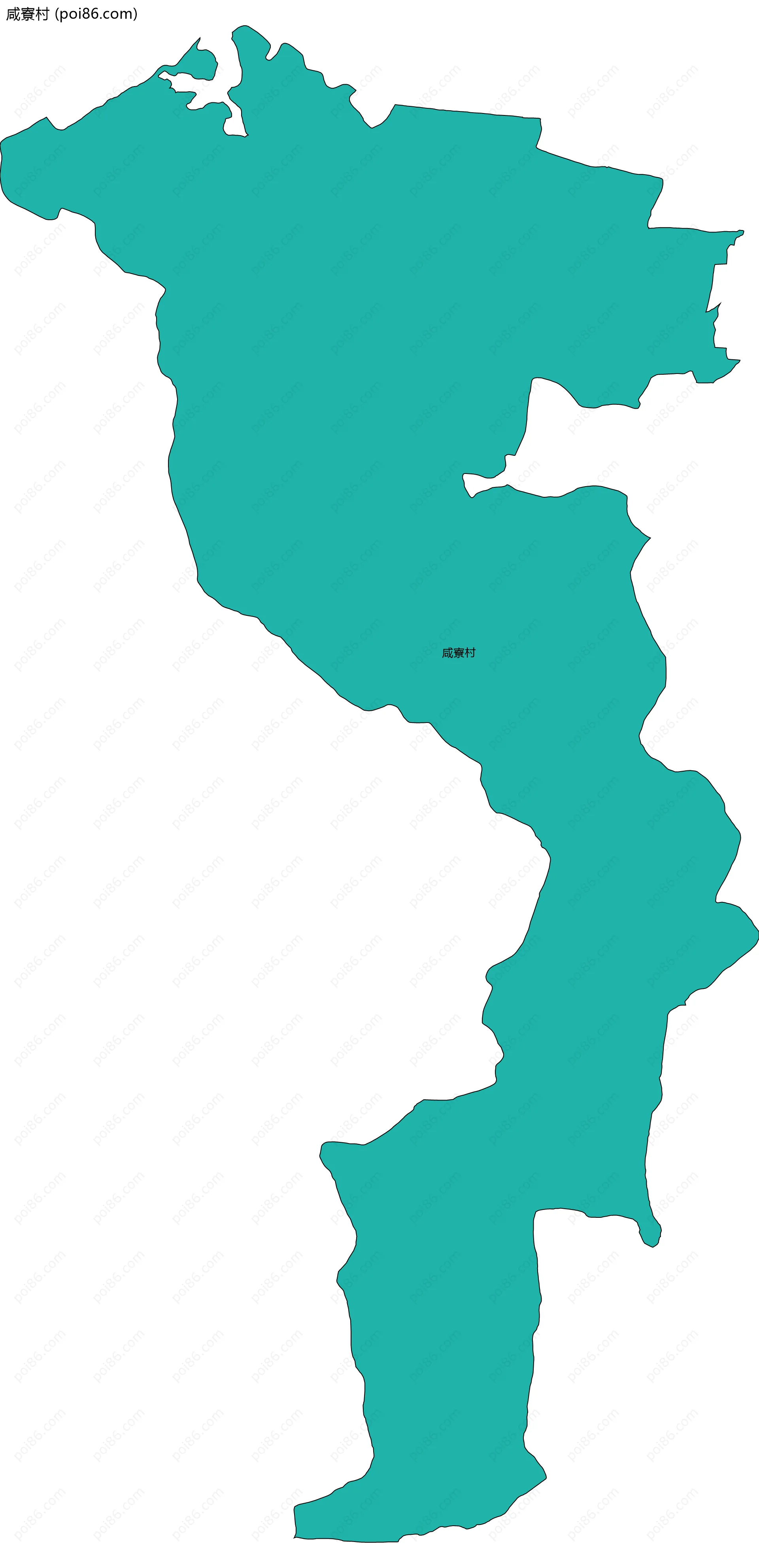 咸寮村边界地图