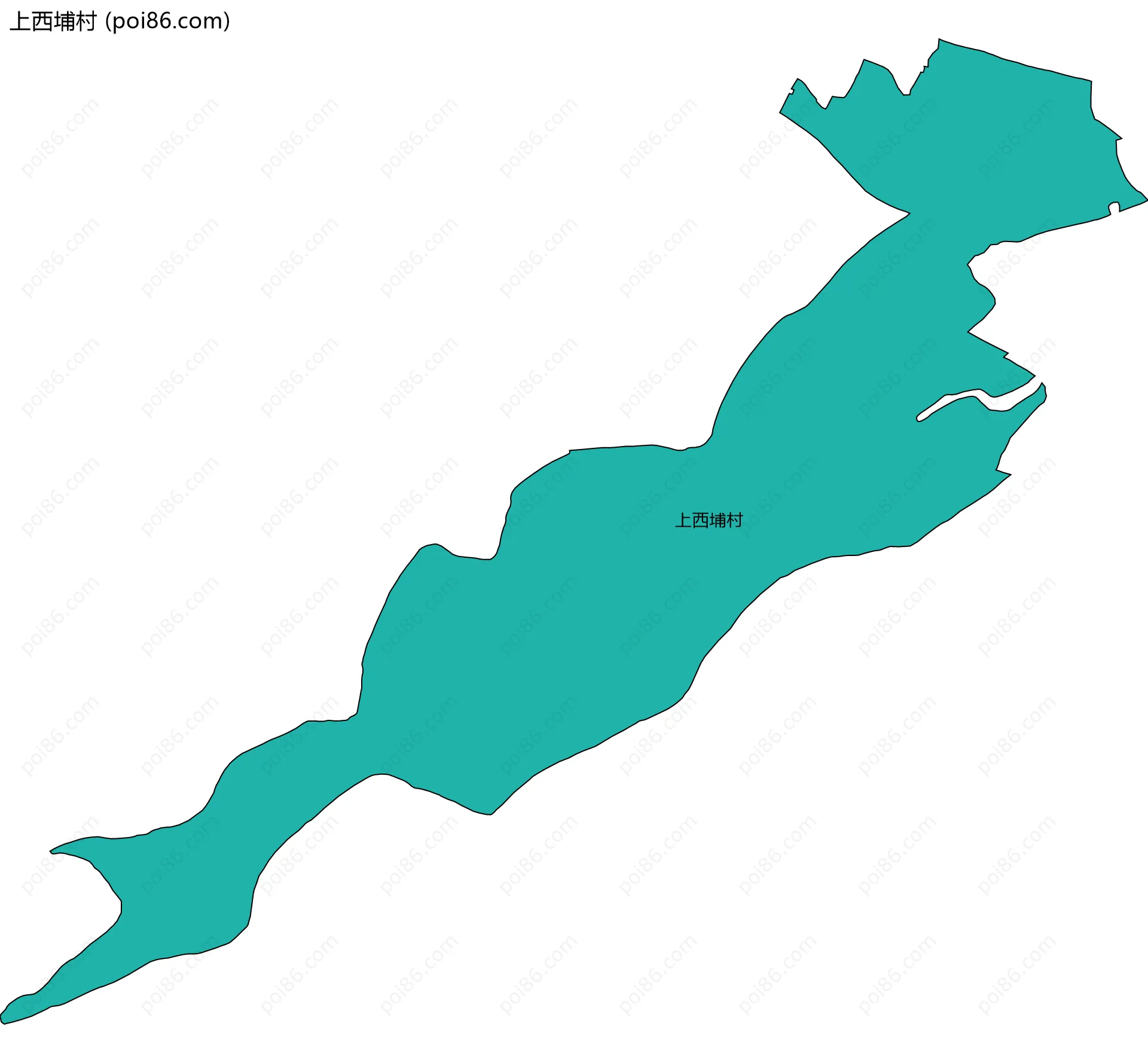 上西埔村边界地图