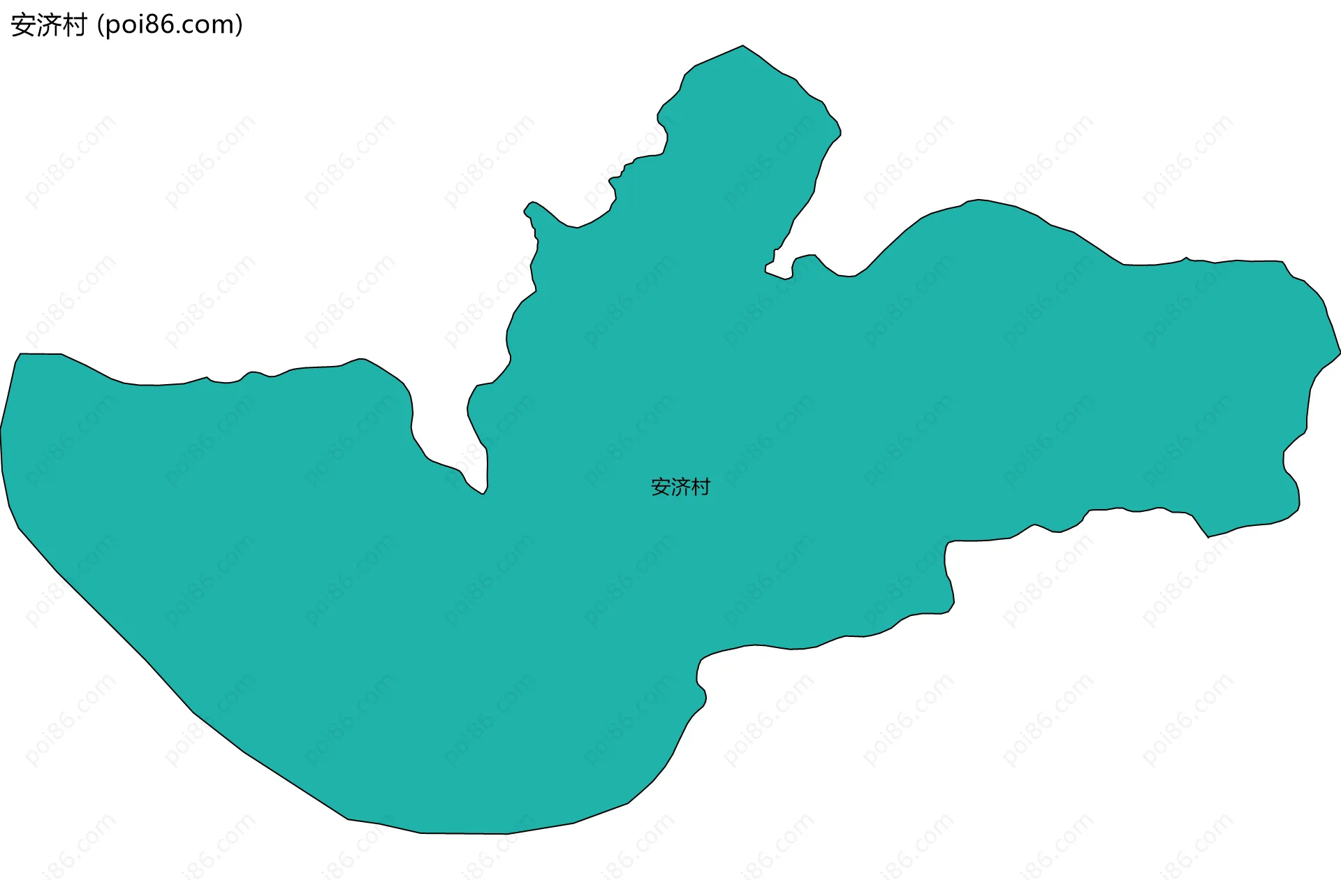 安济村边界地图