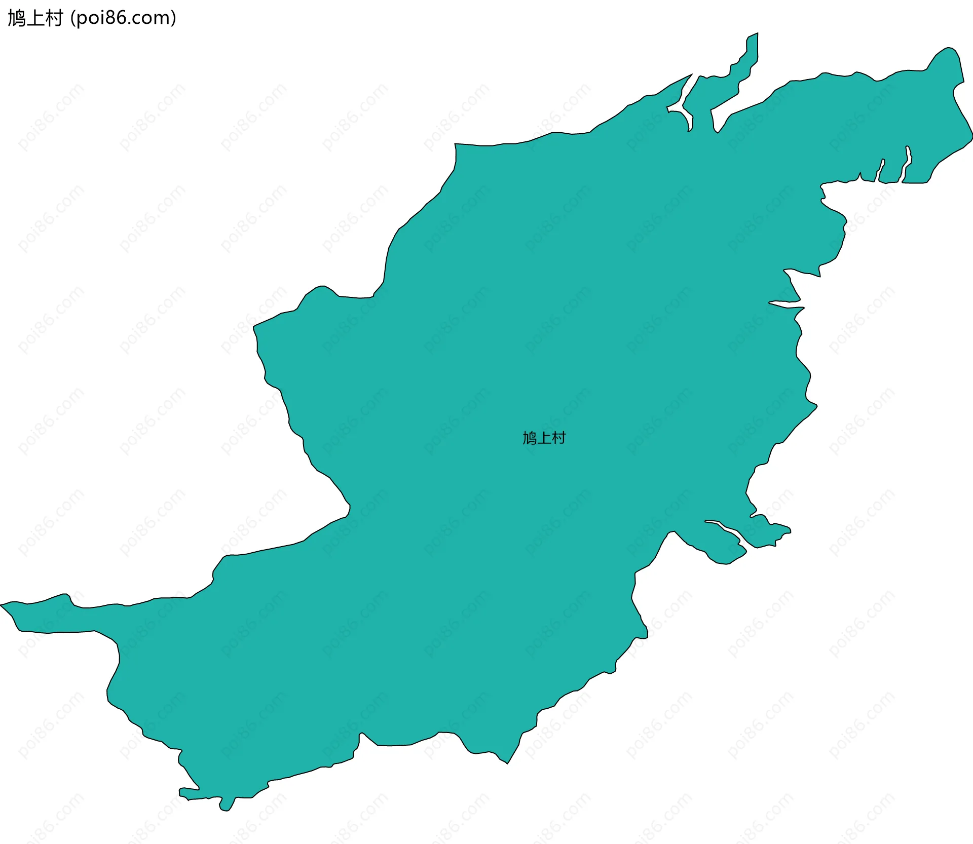 鸠上村边界地图