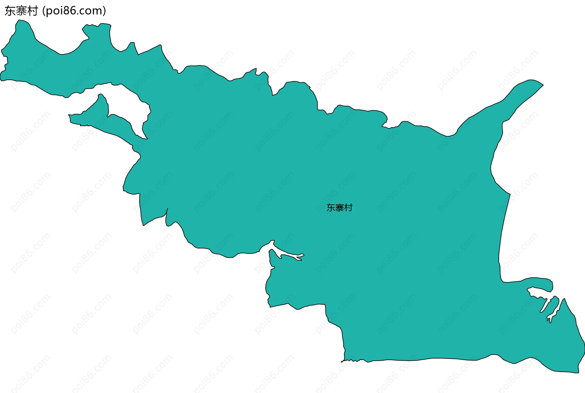 东寨村边界地图