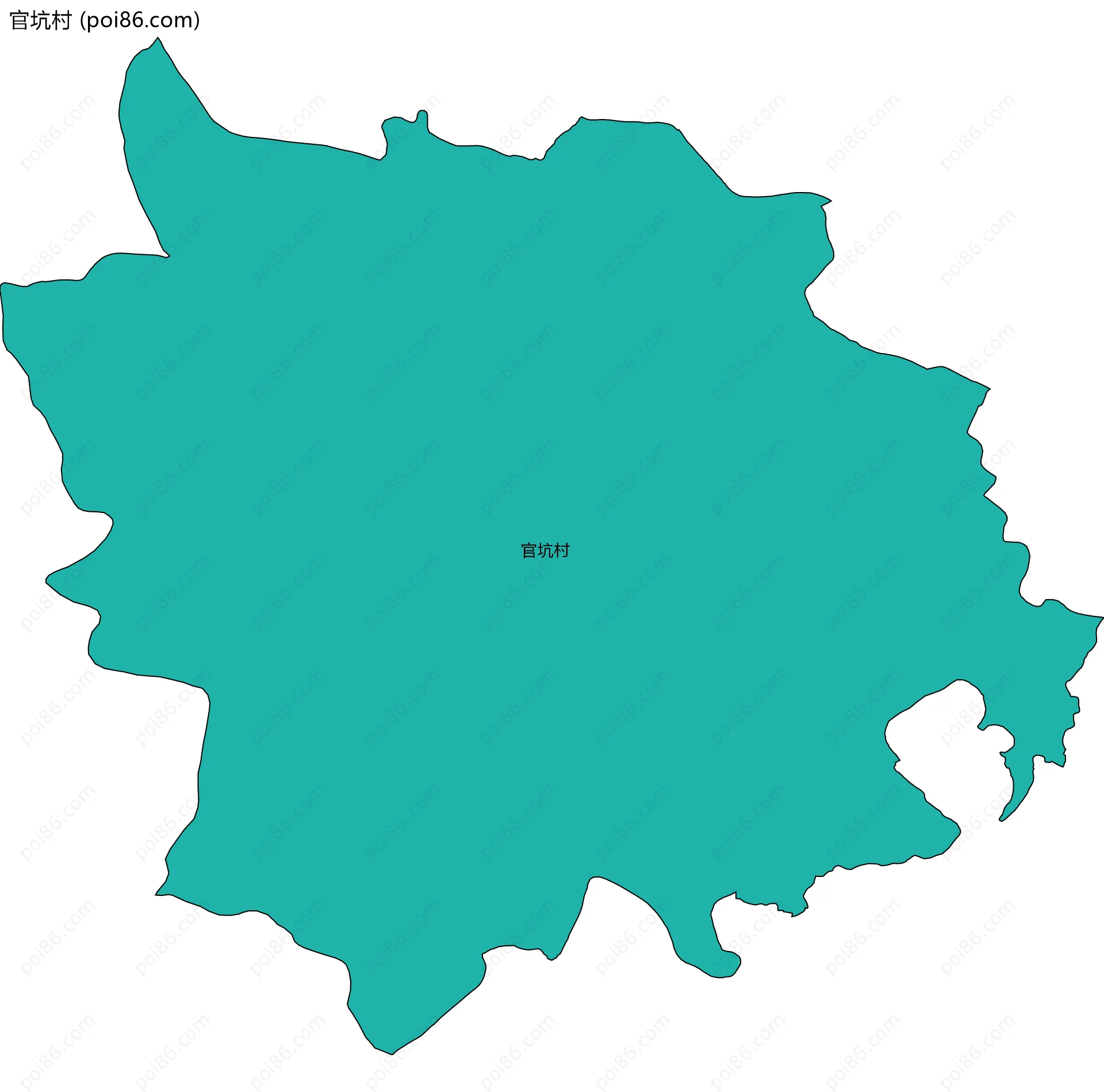官坑村边界地图