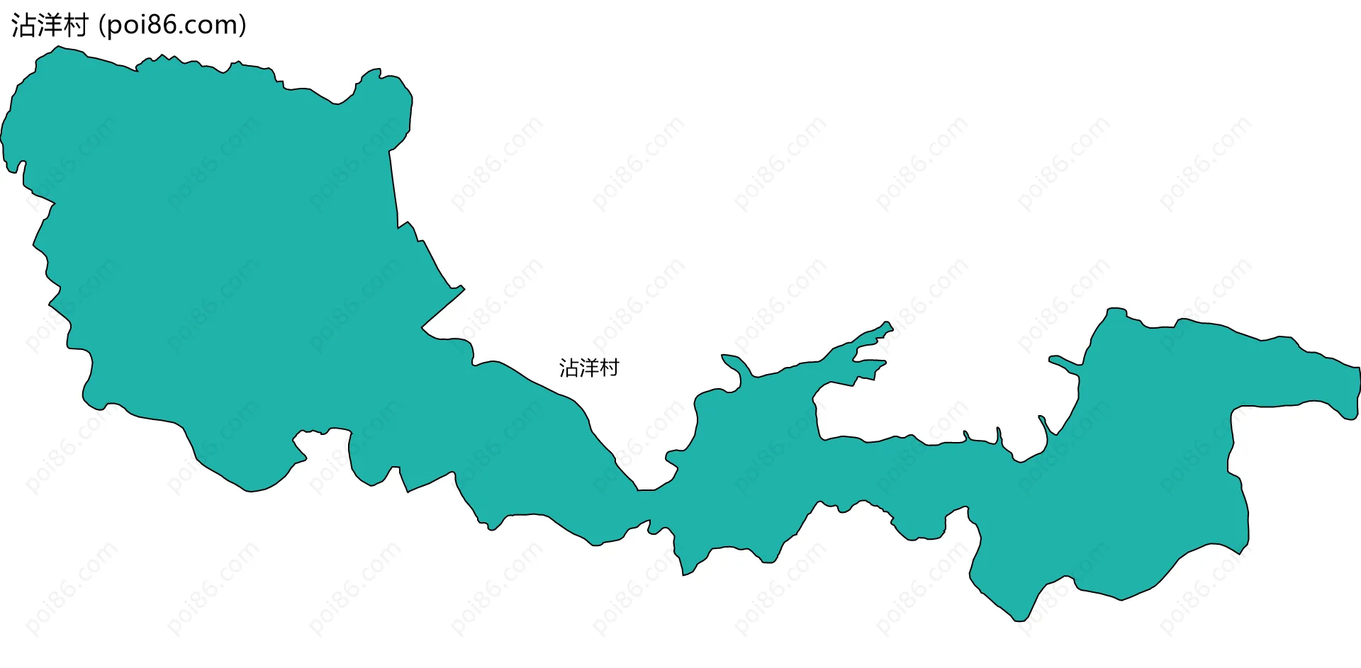 沾洋村边界地图