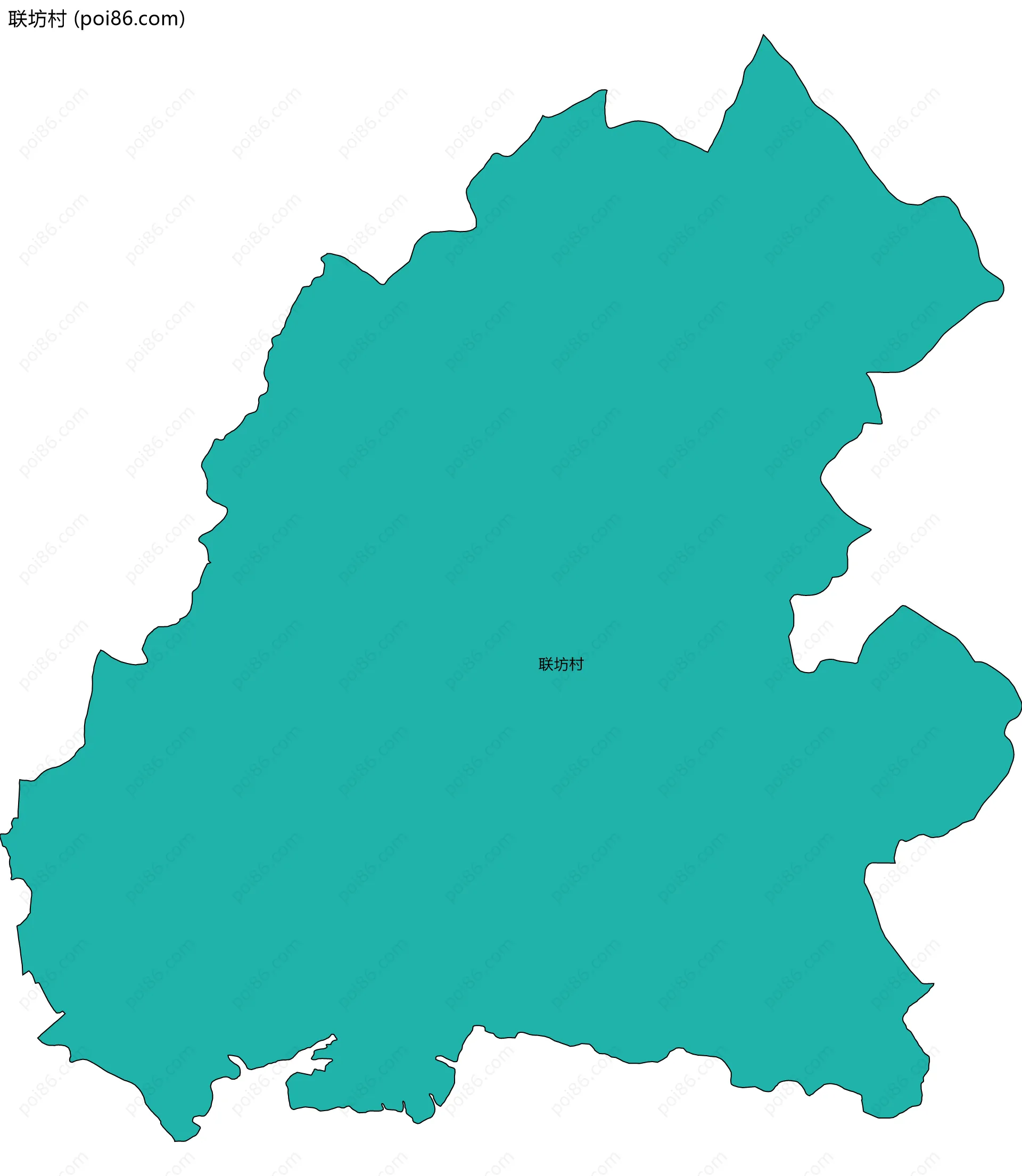 联坊村边界地图