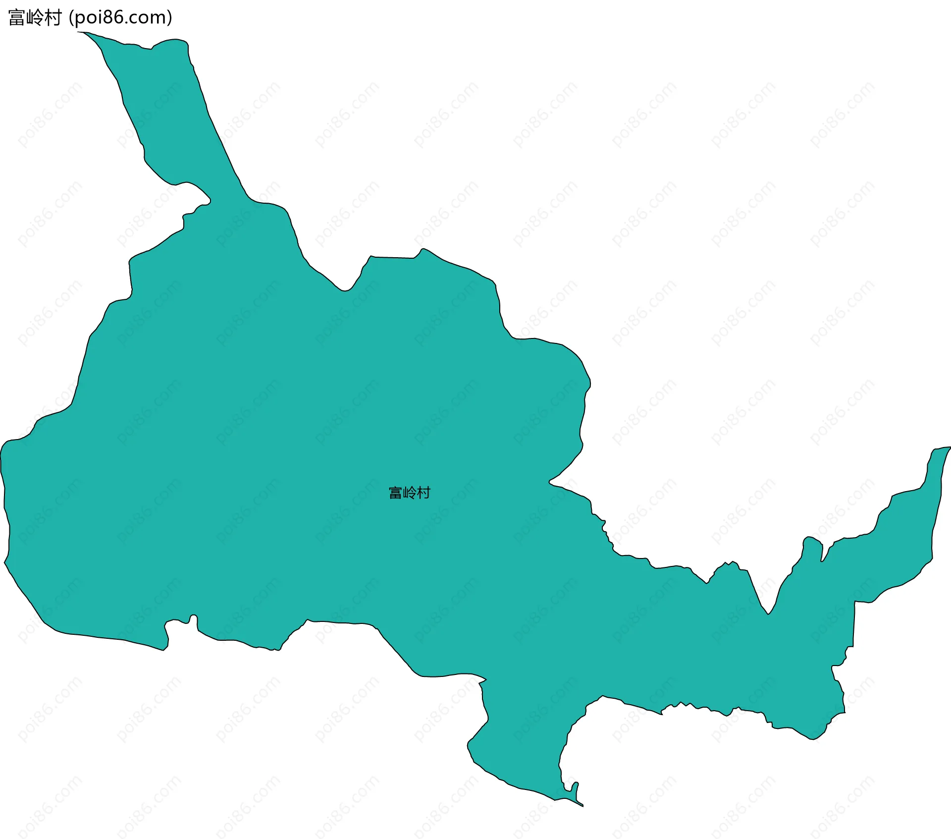 富岭村边界地图