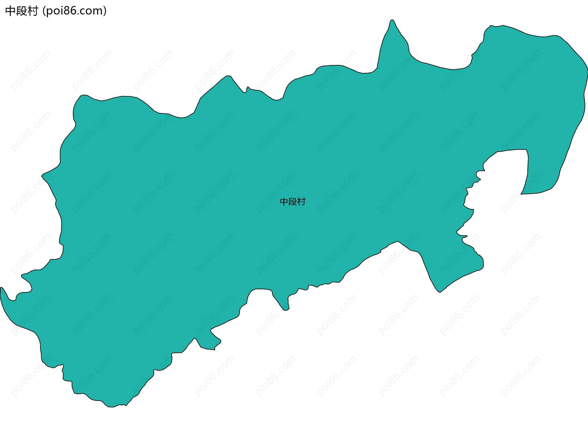 中段村边界地图
