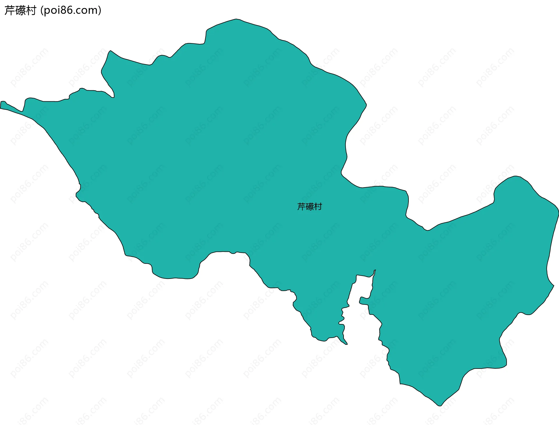 芹礤村边界地图