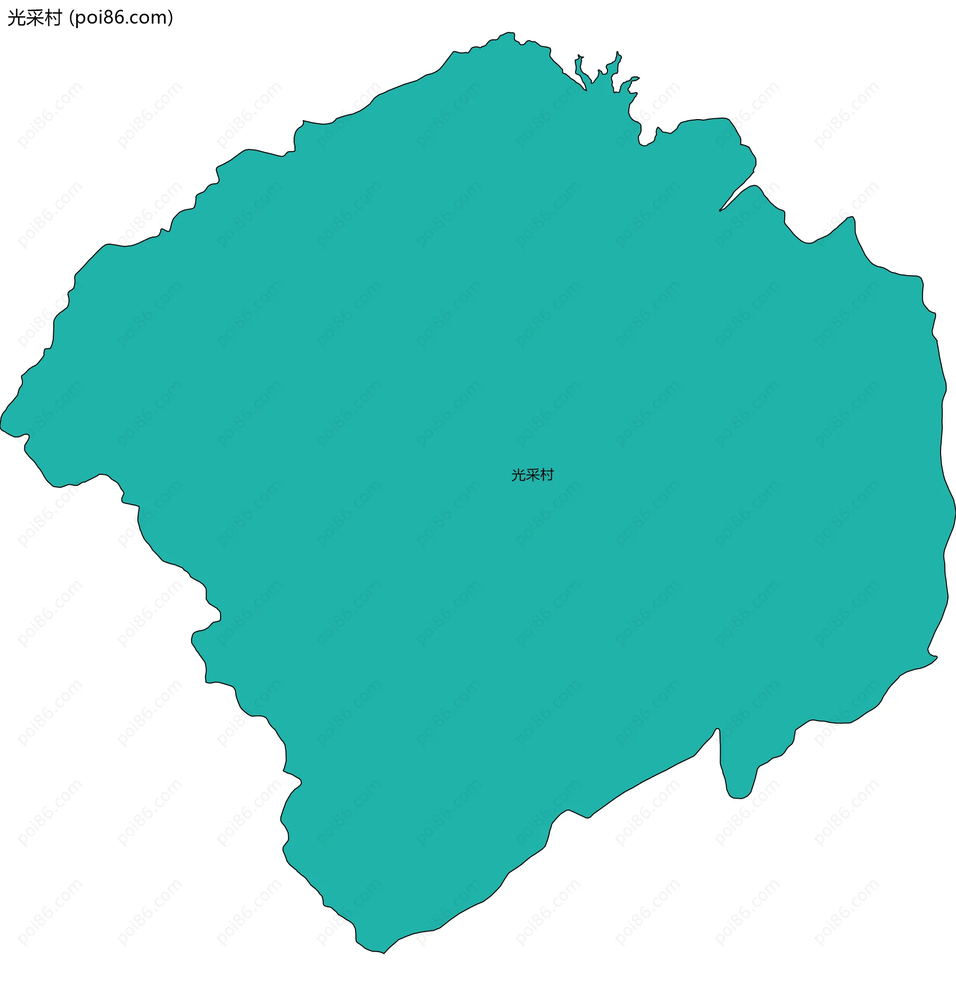 光采村边界地图