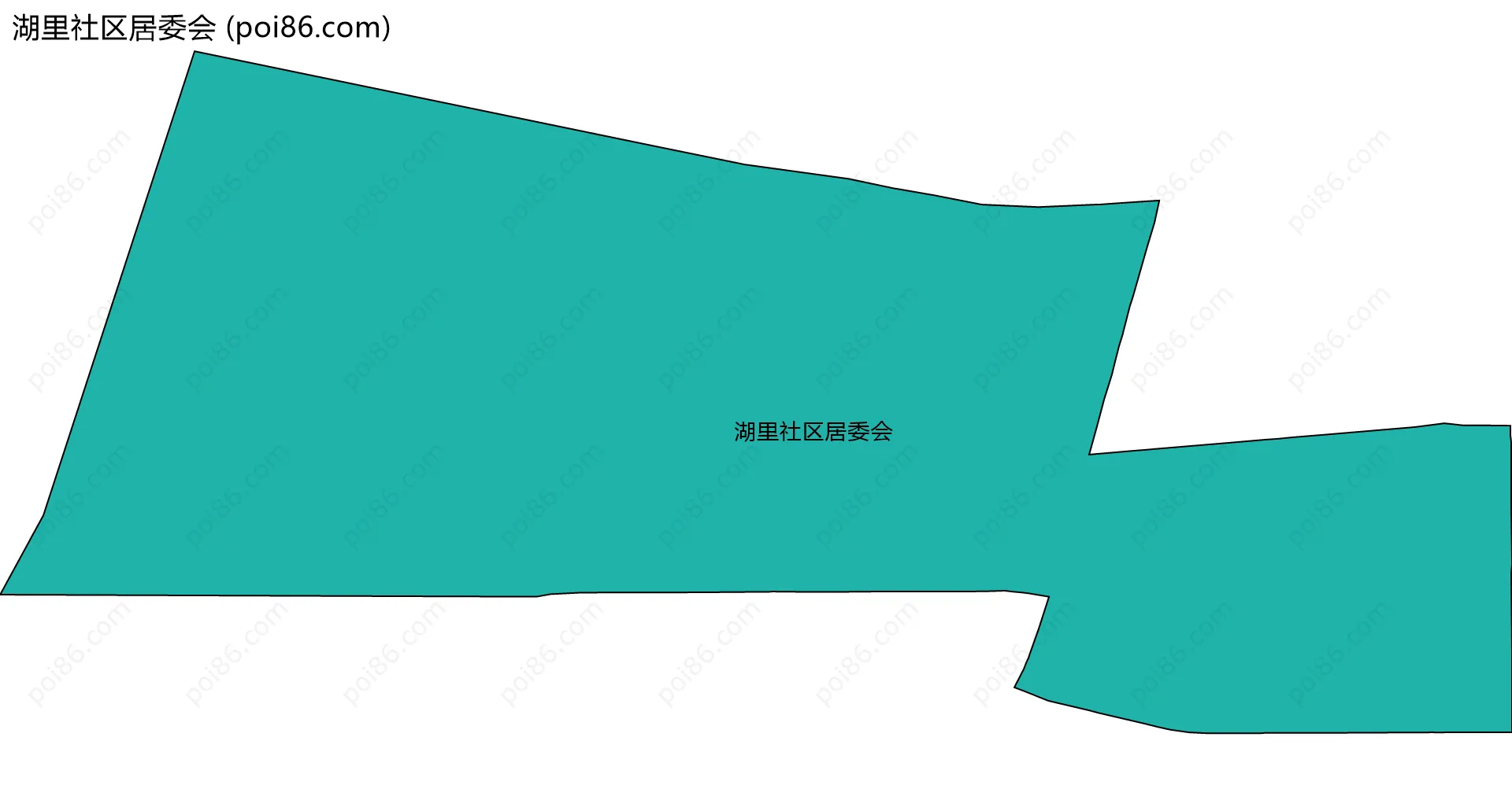 湖里社区居委会边界地图
