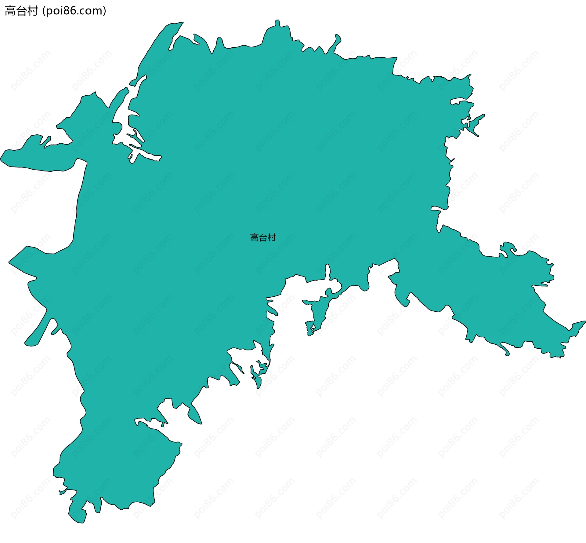 高台村边界地图
