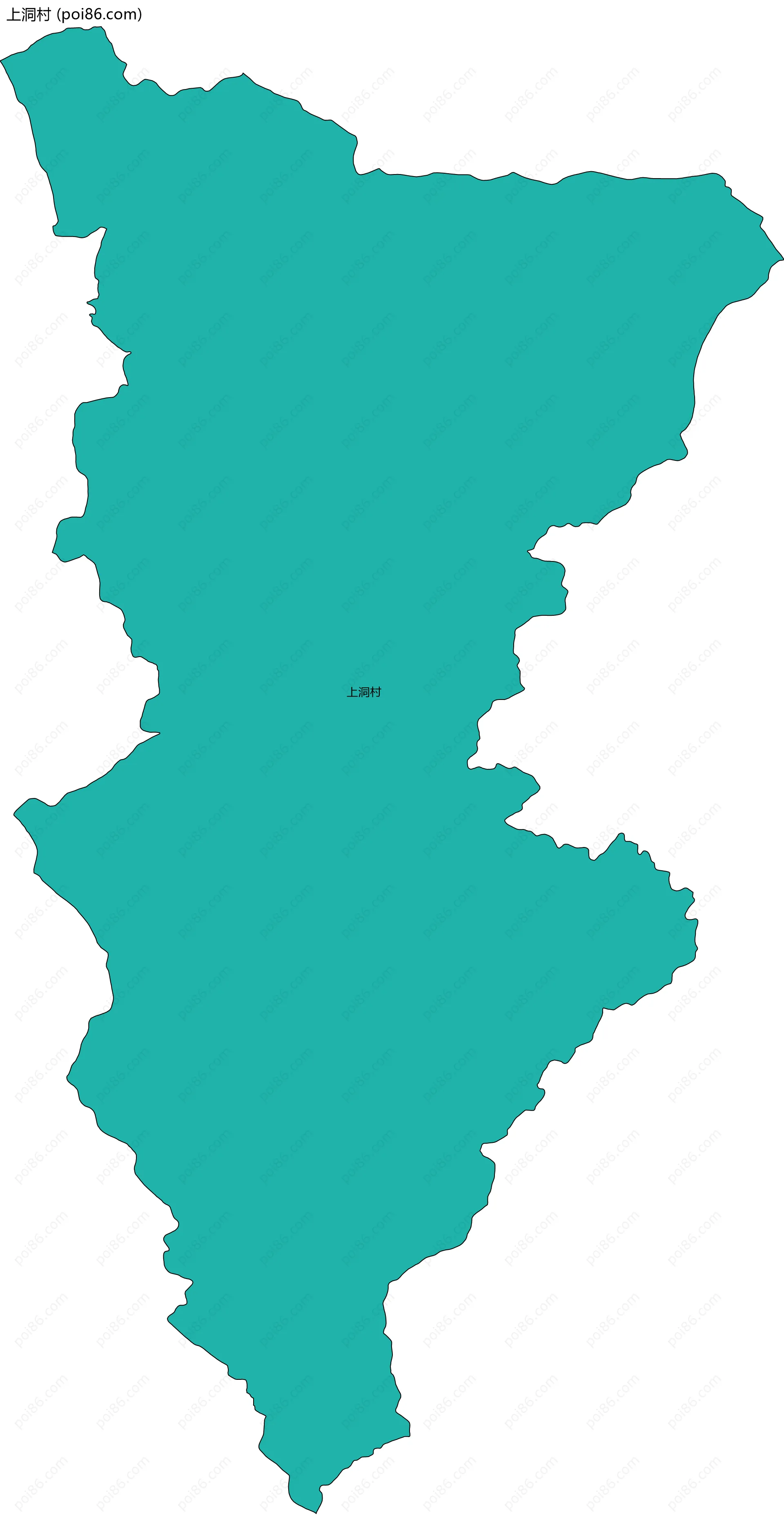 上洞村边界地图