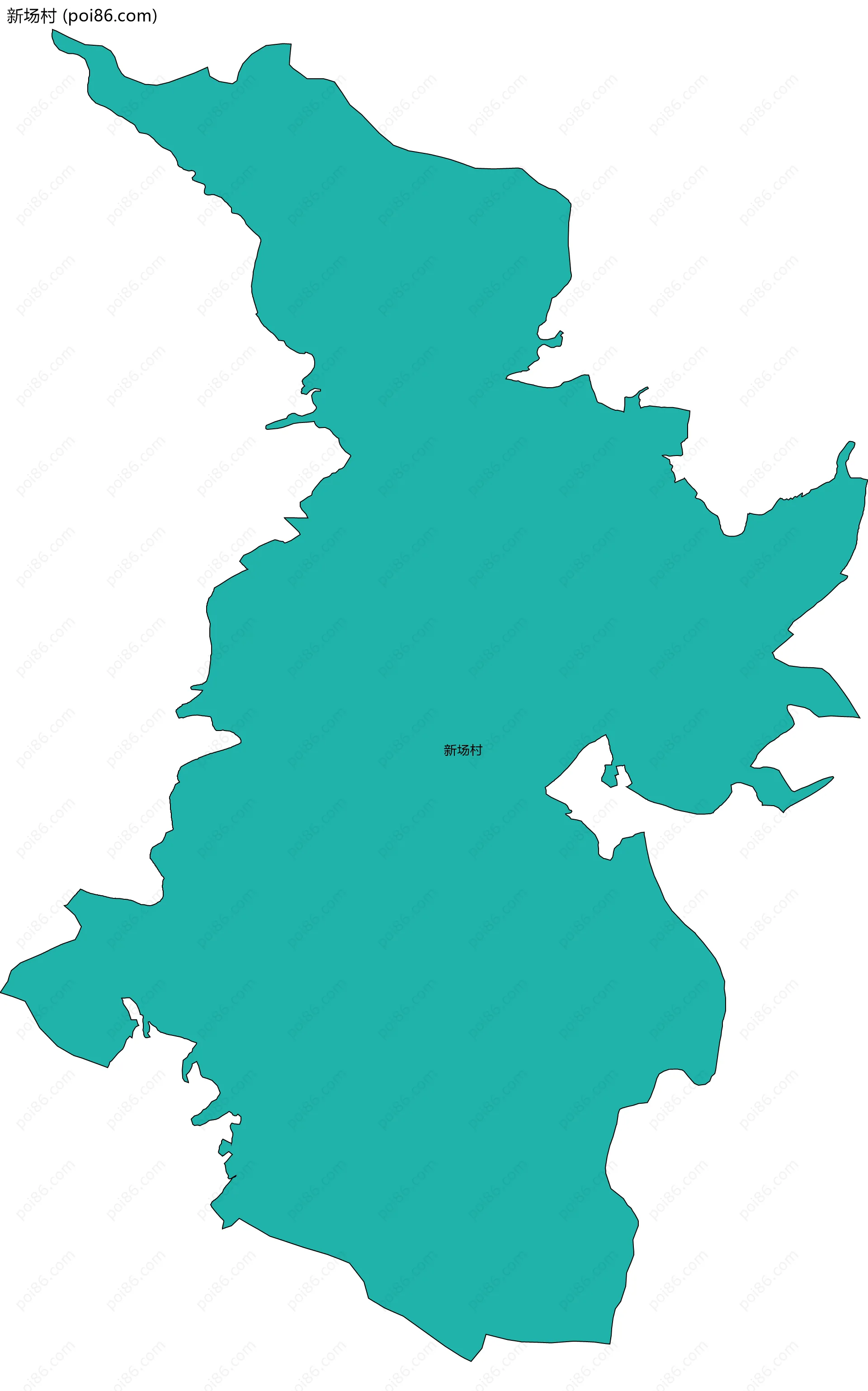 新场村边界地图