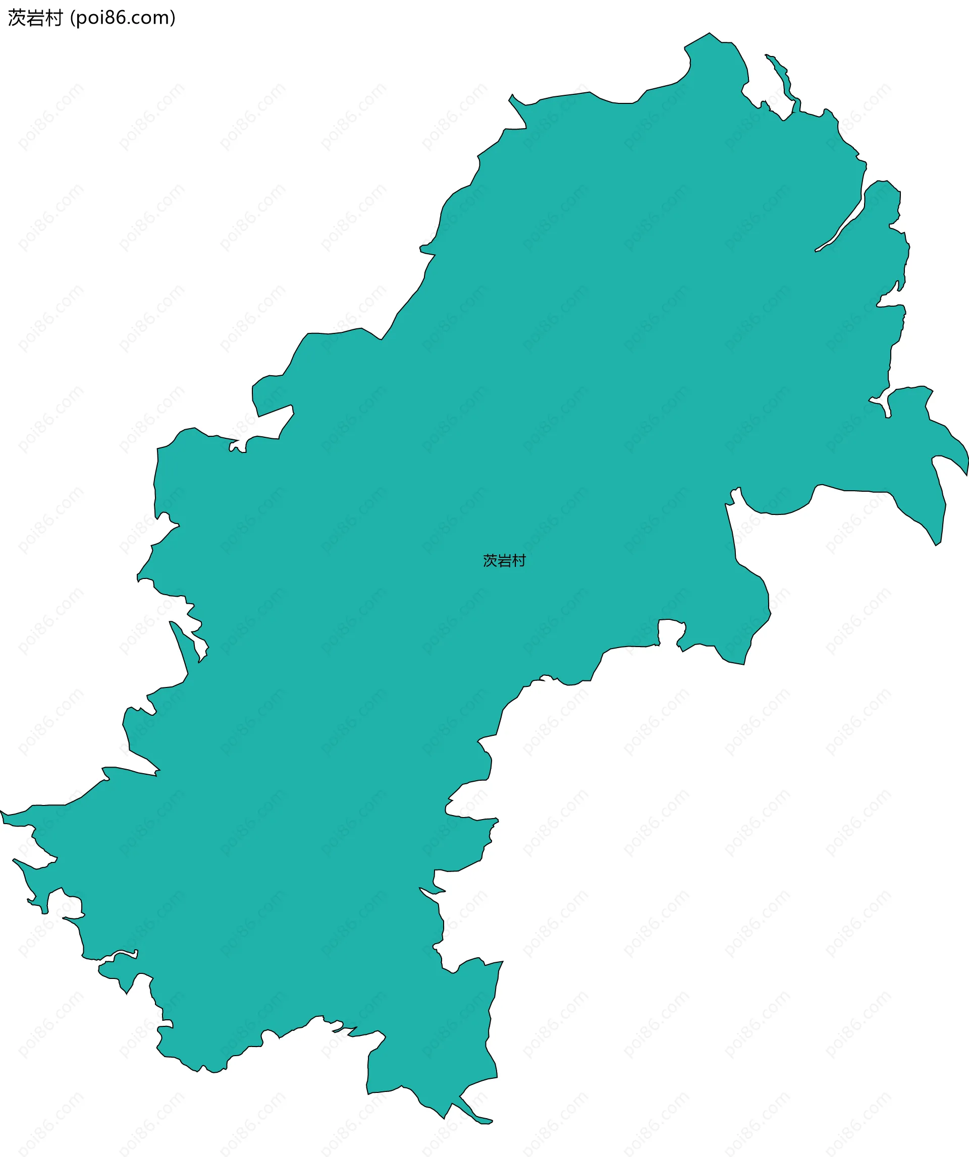 茨岩村边界地图