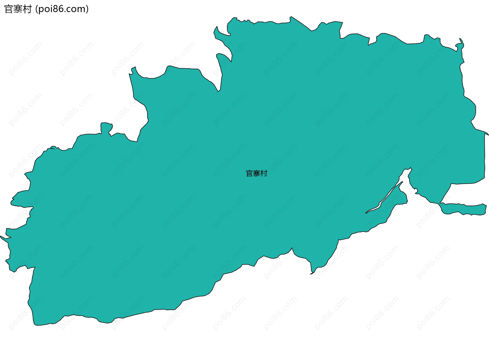 官寨村边界地图