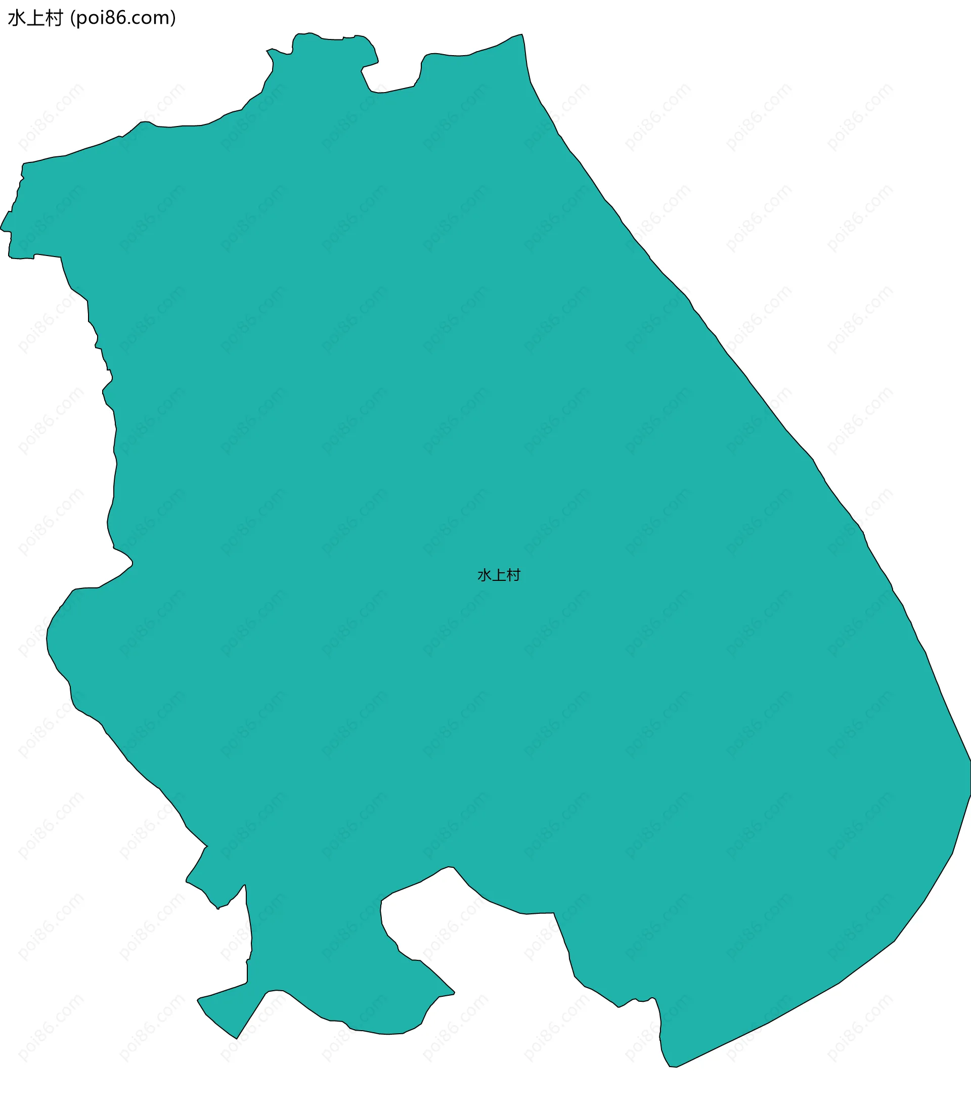 水上村边界地图