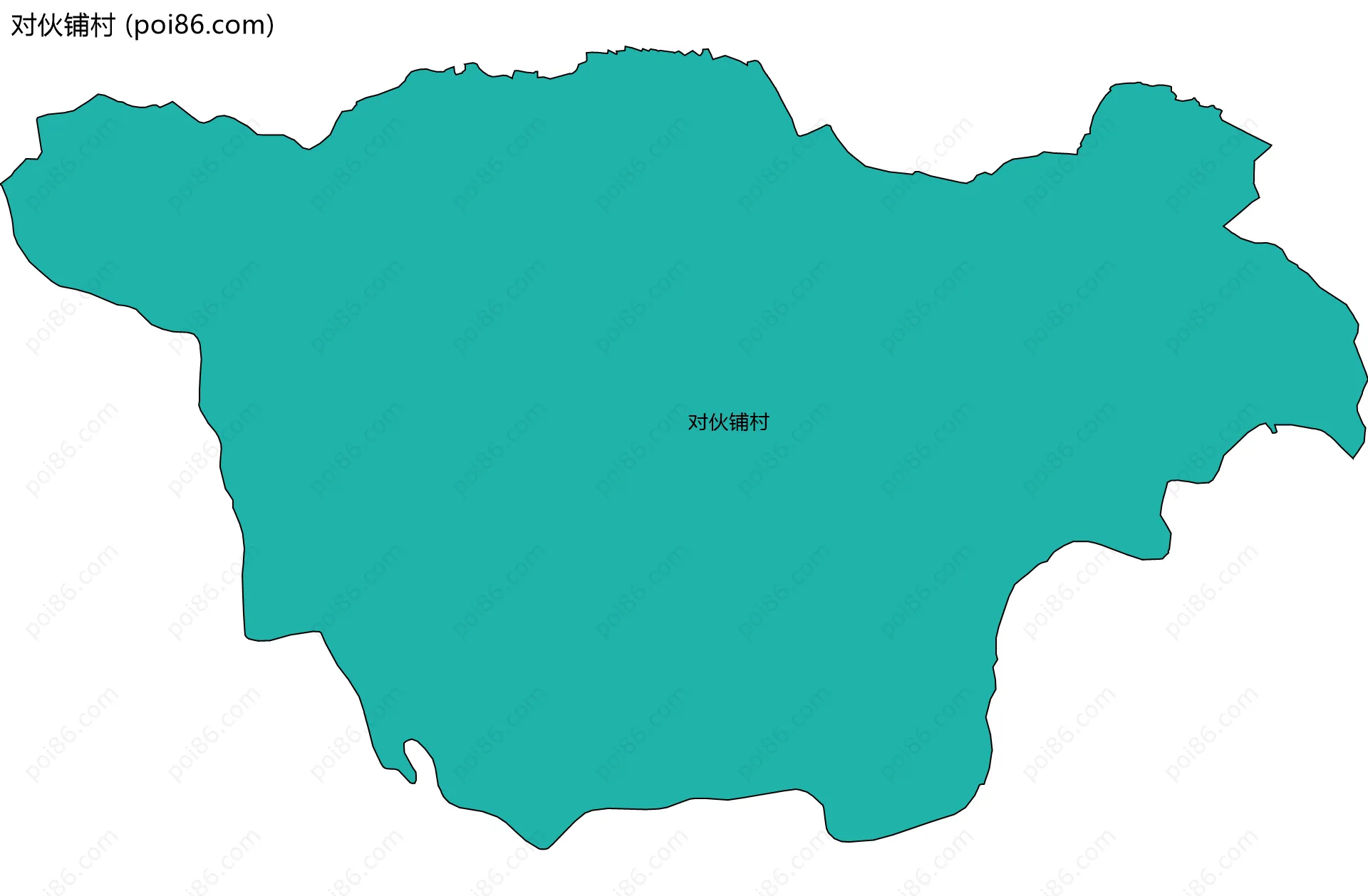 对伙铺村边界地图