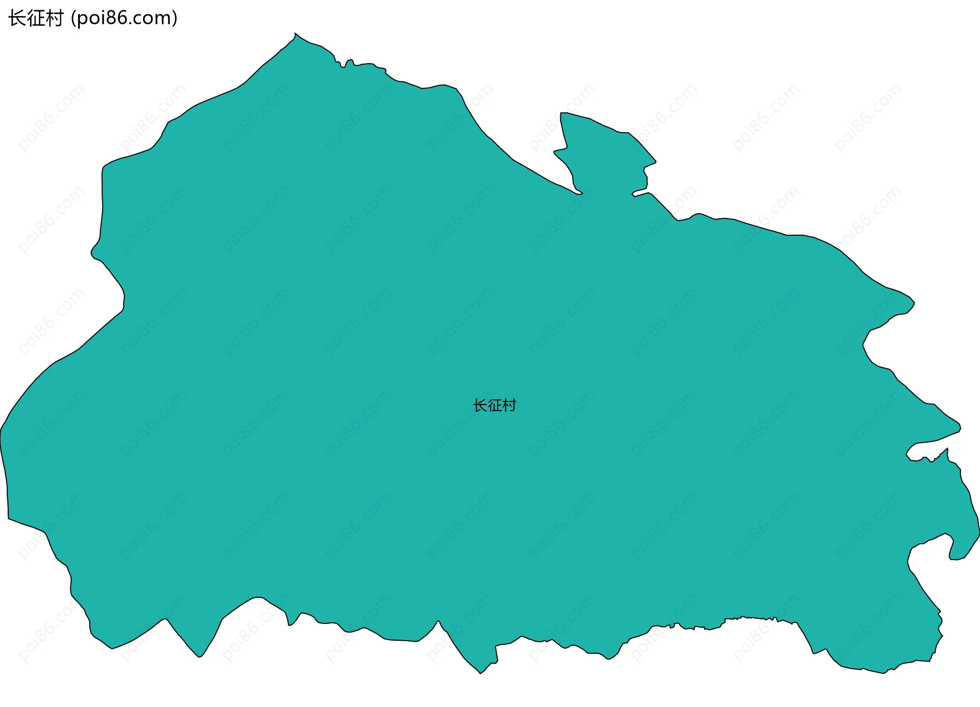 长征村边界地图