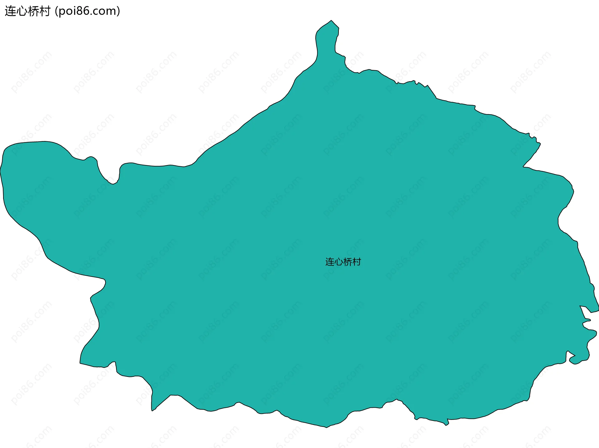 连心桥村边界地图