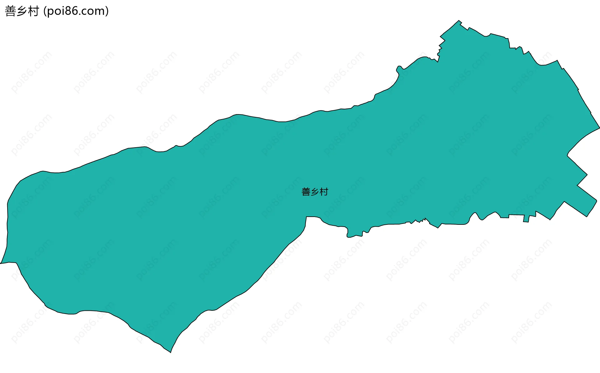 善乡村边界地图