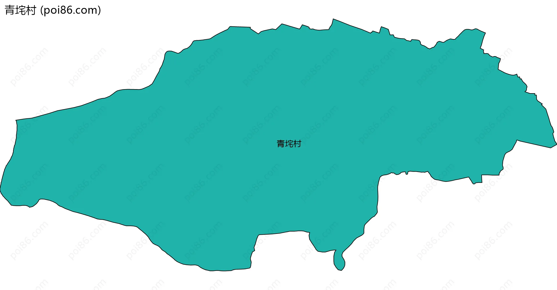 青垞村边界地图