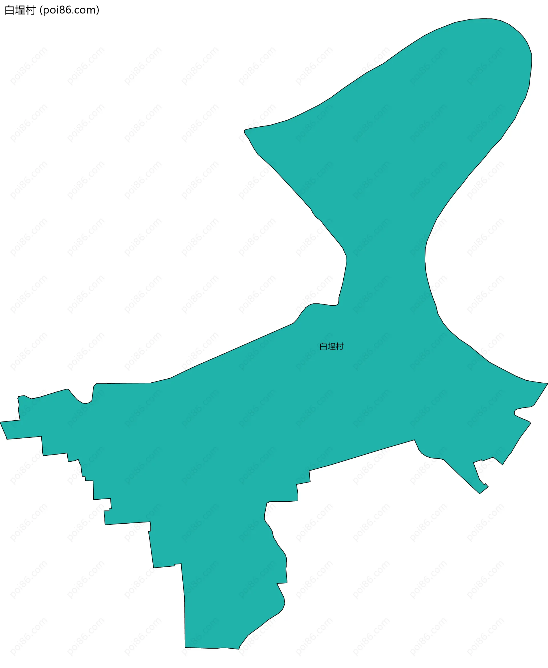 白埕村边界地图