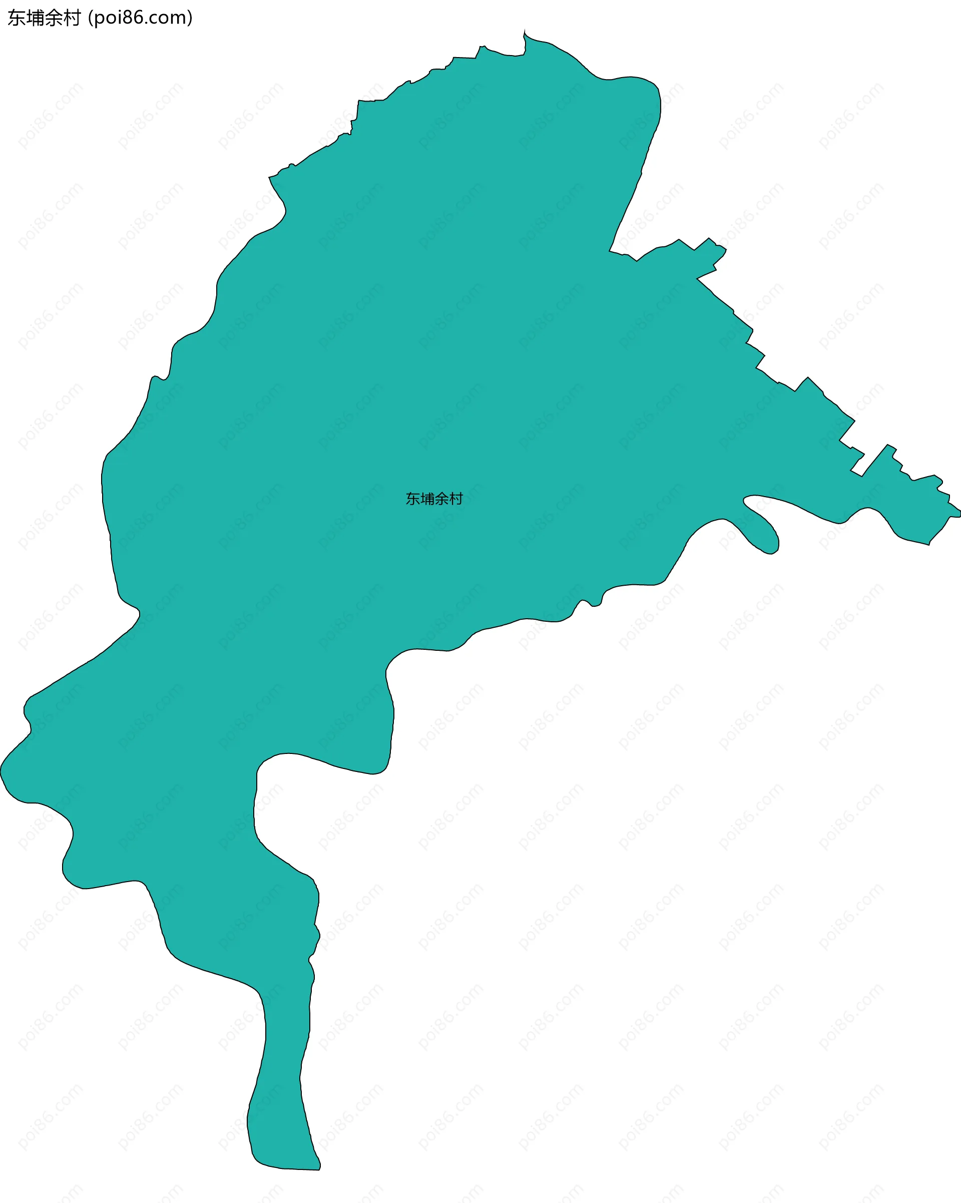 东埔余村边界地图