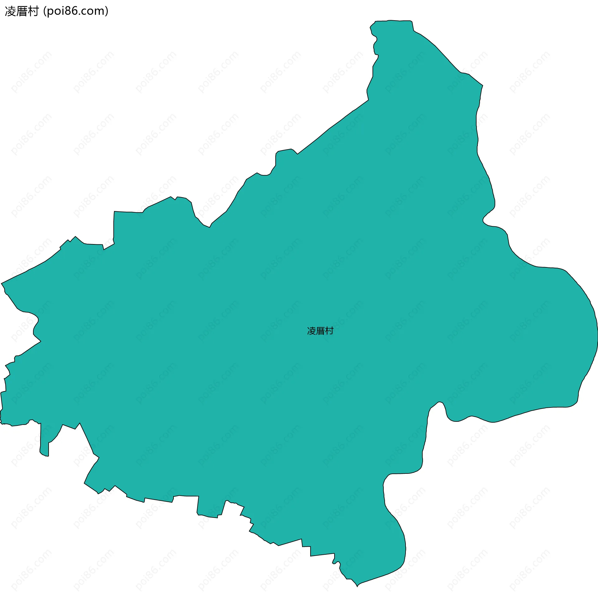 凌厝村边界地图