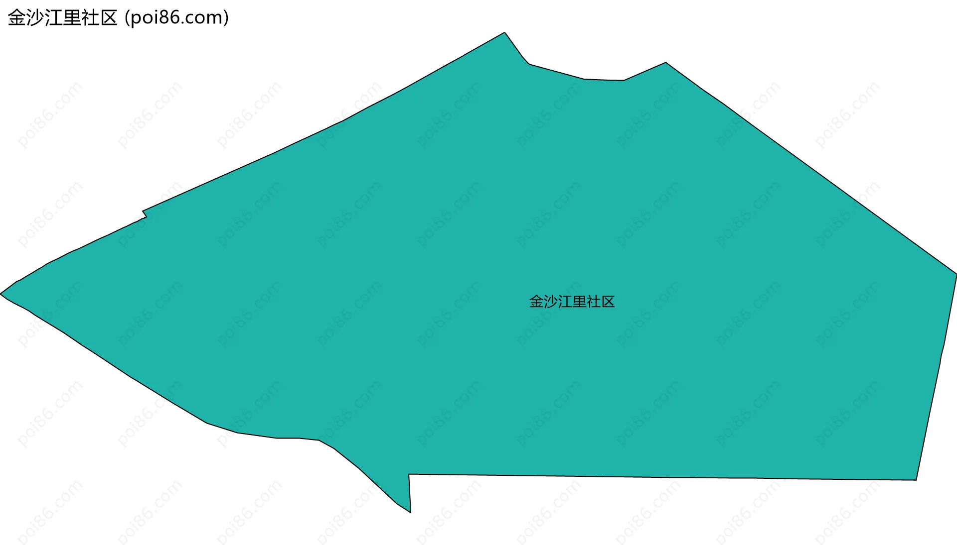 金沙江里社区边界地图