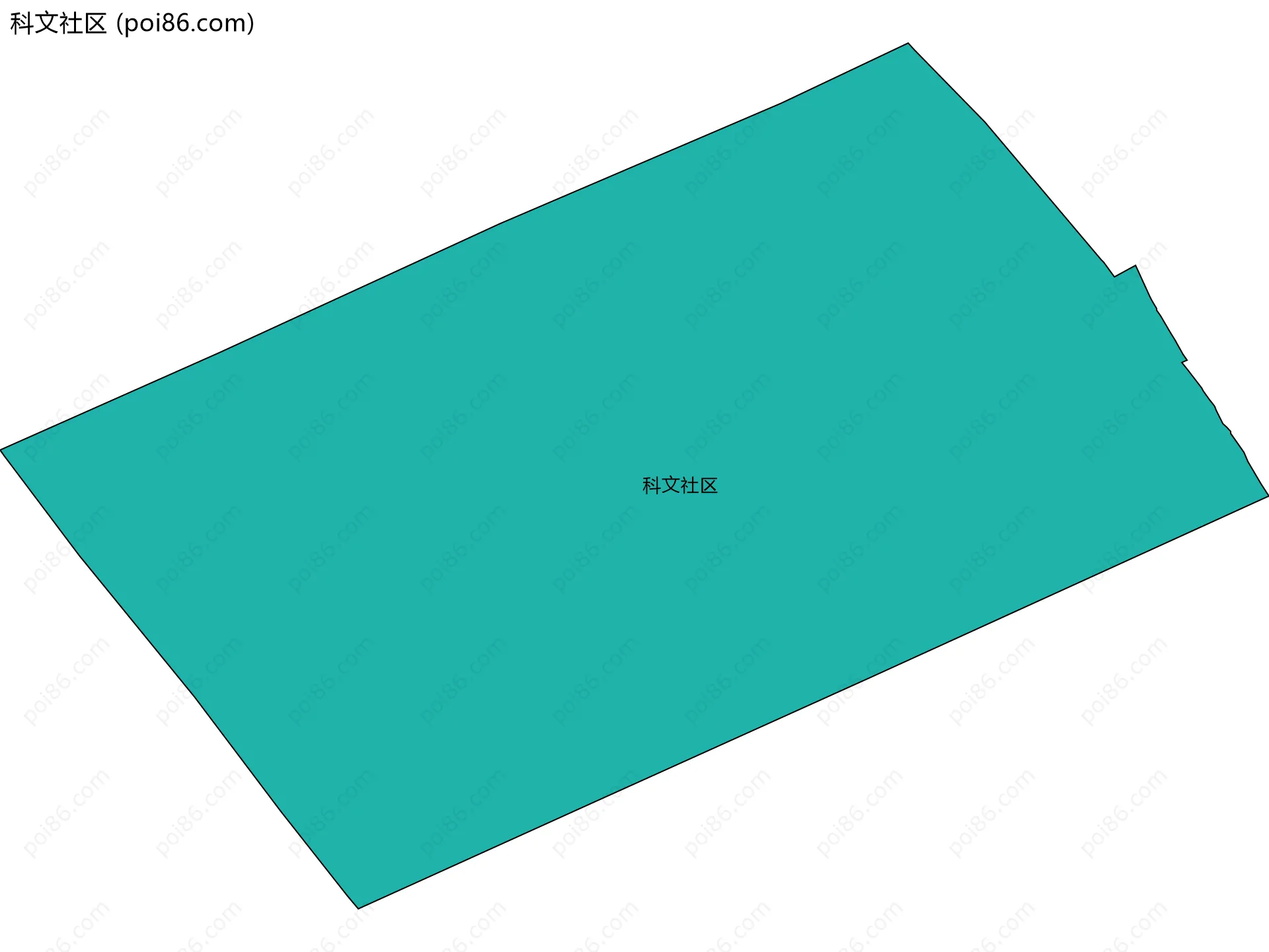 科文社区边界地图