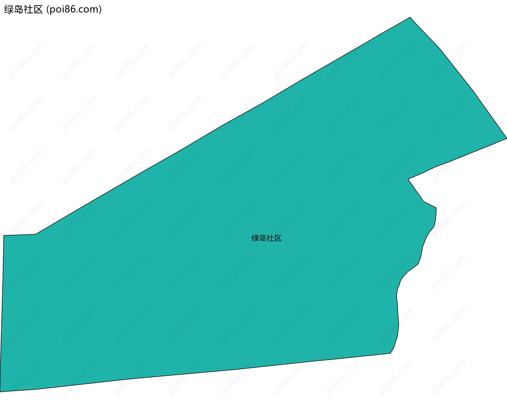 绿岛社区边界地图
