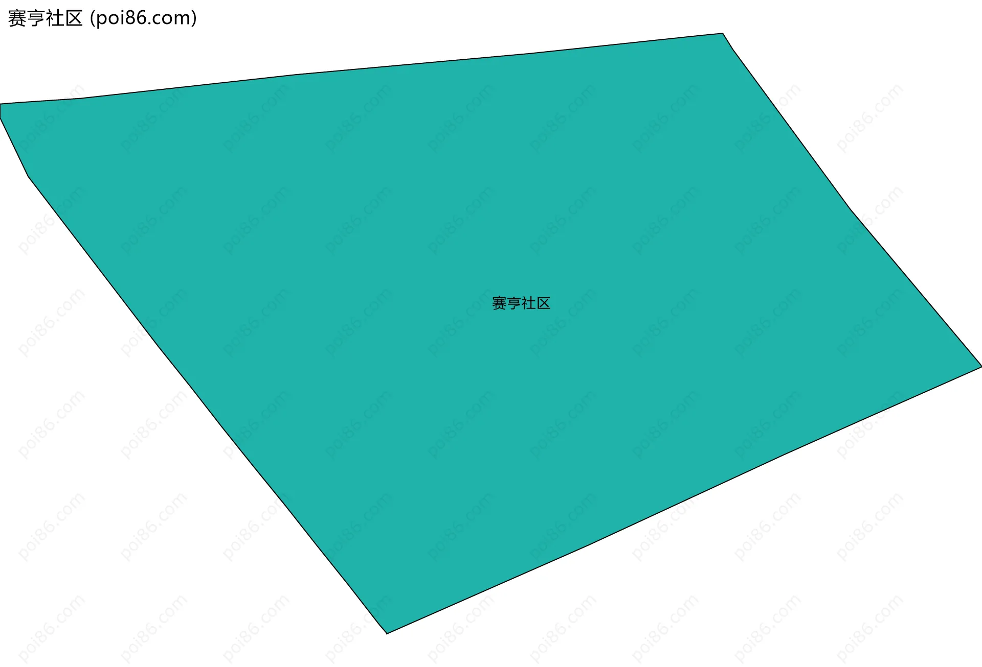 赛亨社区边界地图