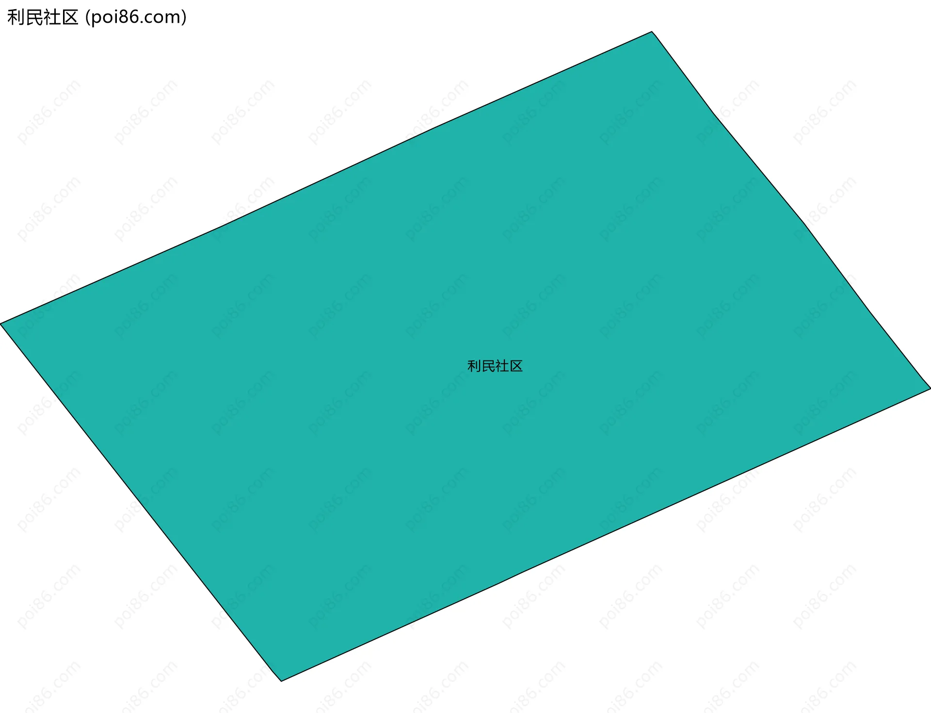利民社区边界地图