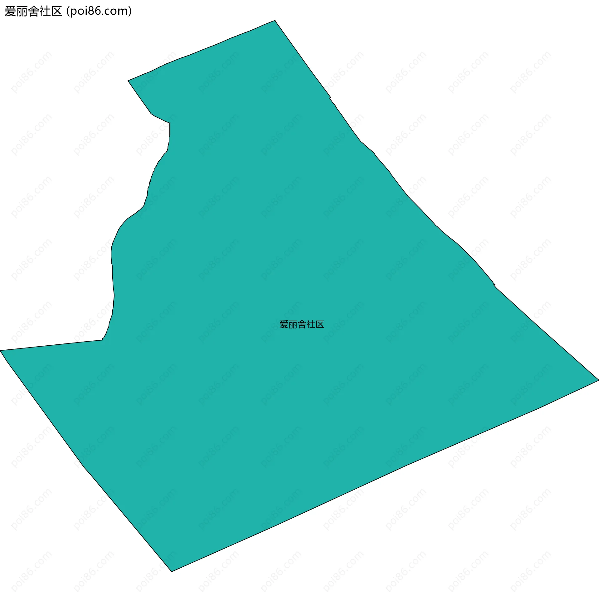 爱丽舍社区边界地图