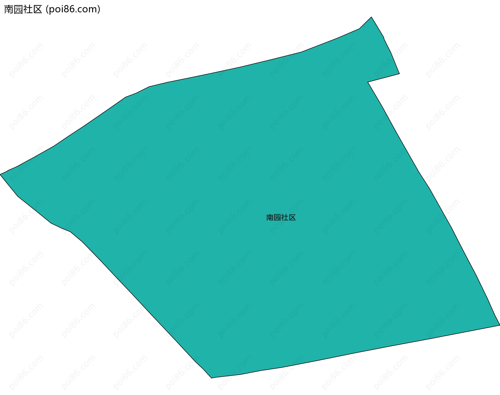 南园社区边界地图