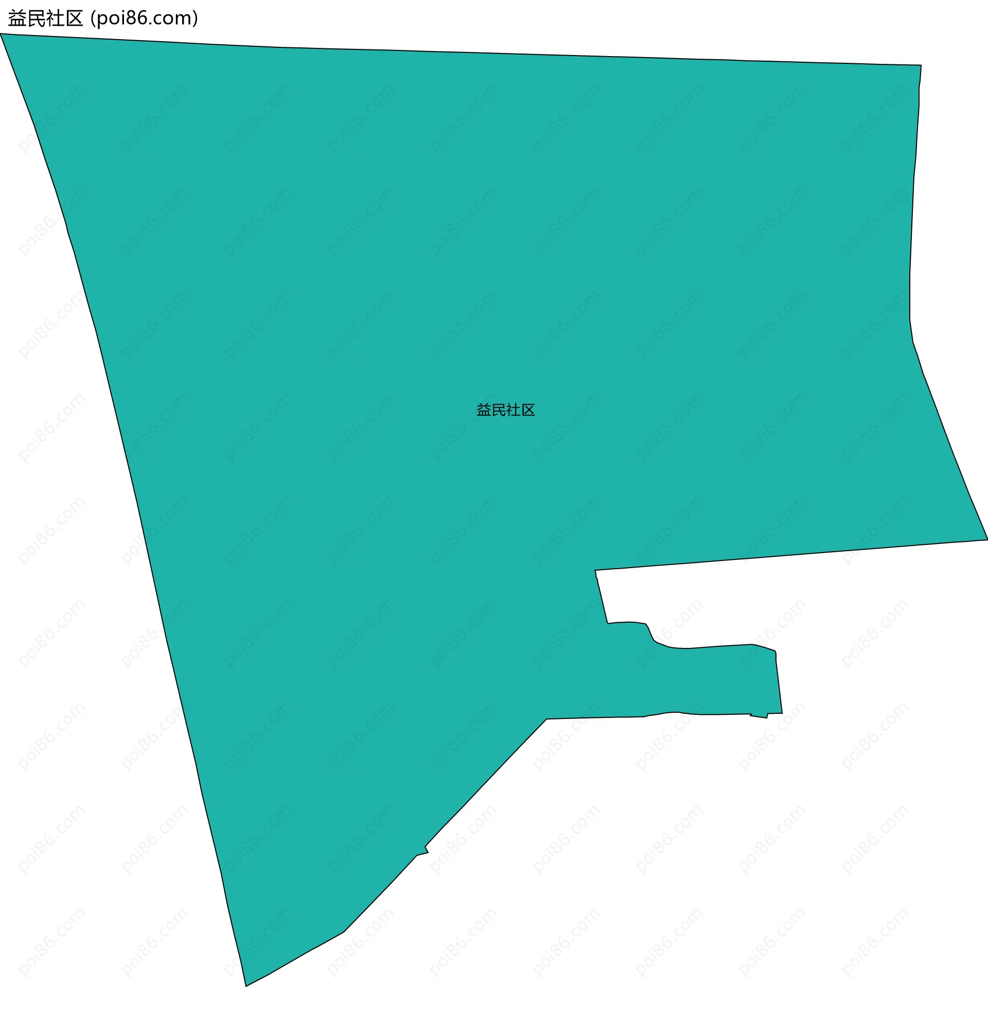 益民社区边界地图