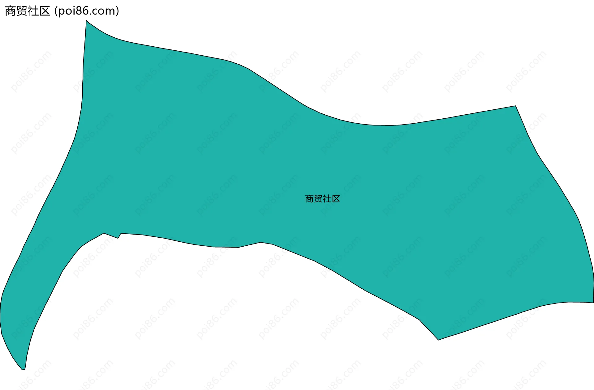 商贸社区边界地图