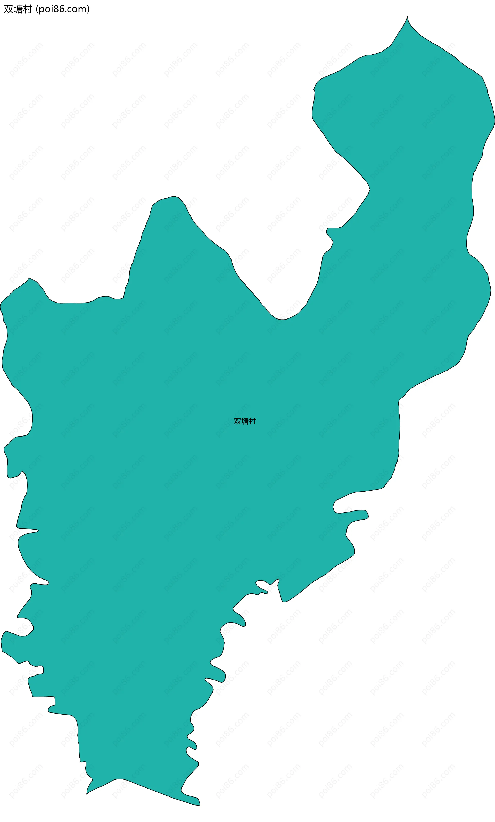双塘村边界地图