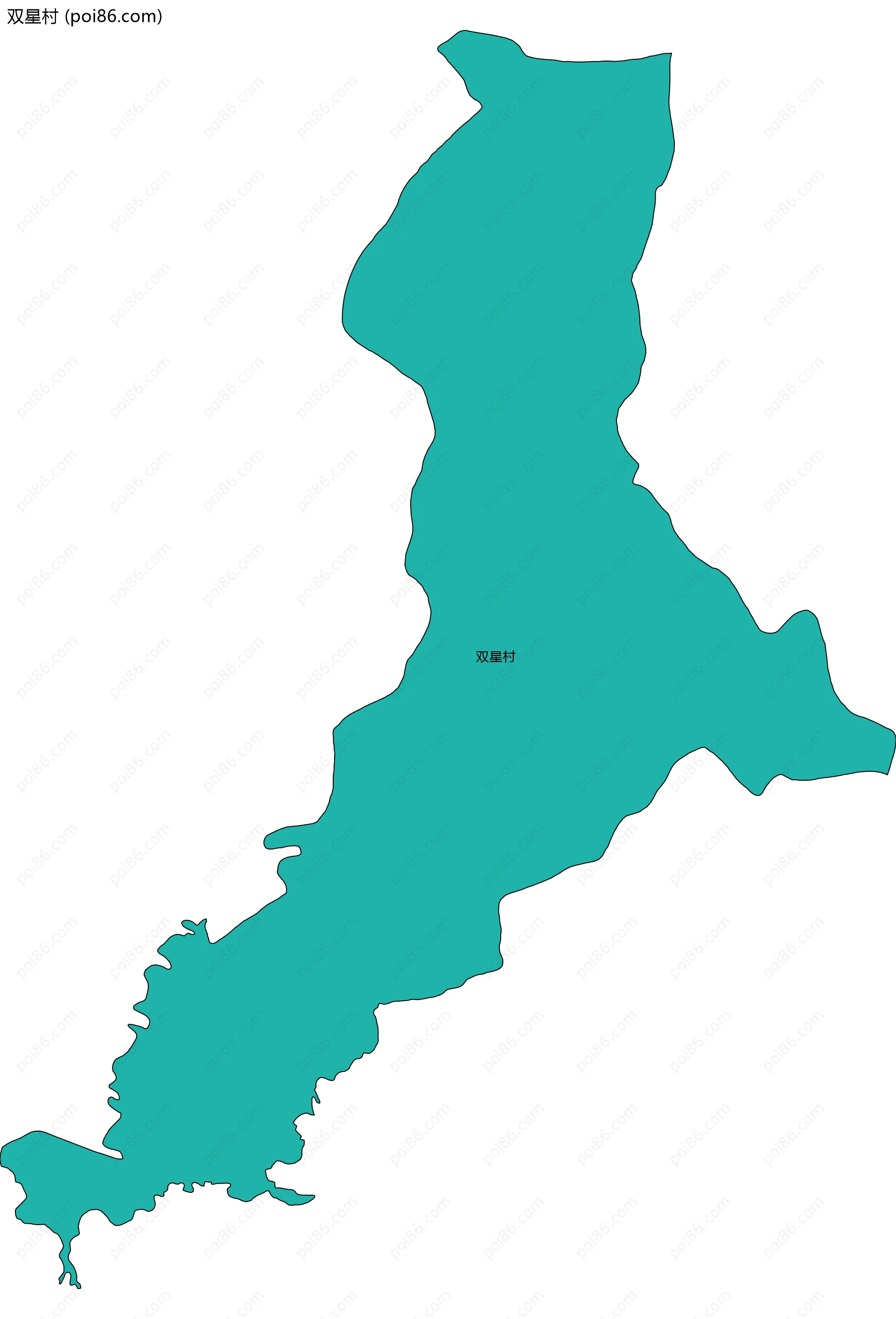 双星村边界地图